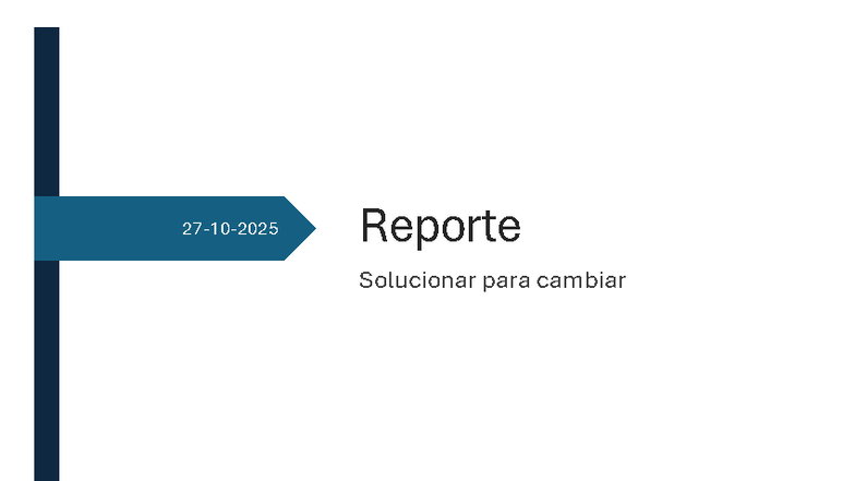 ACT5 Slpca BB - actividades - 27 - 10 - 2025 Reporte Solucionar para ...