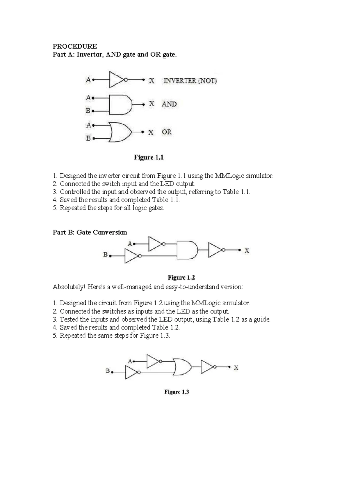 PHY340 Basic Logic Gates Lab Report - Experiment 1 Analysis - Studocu