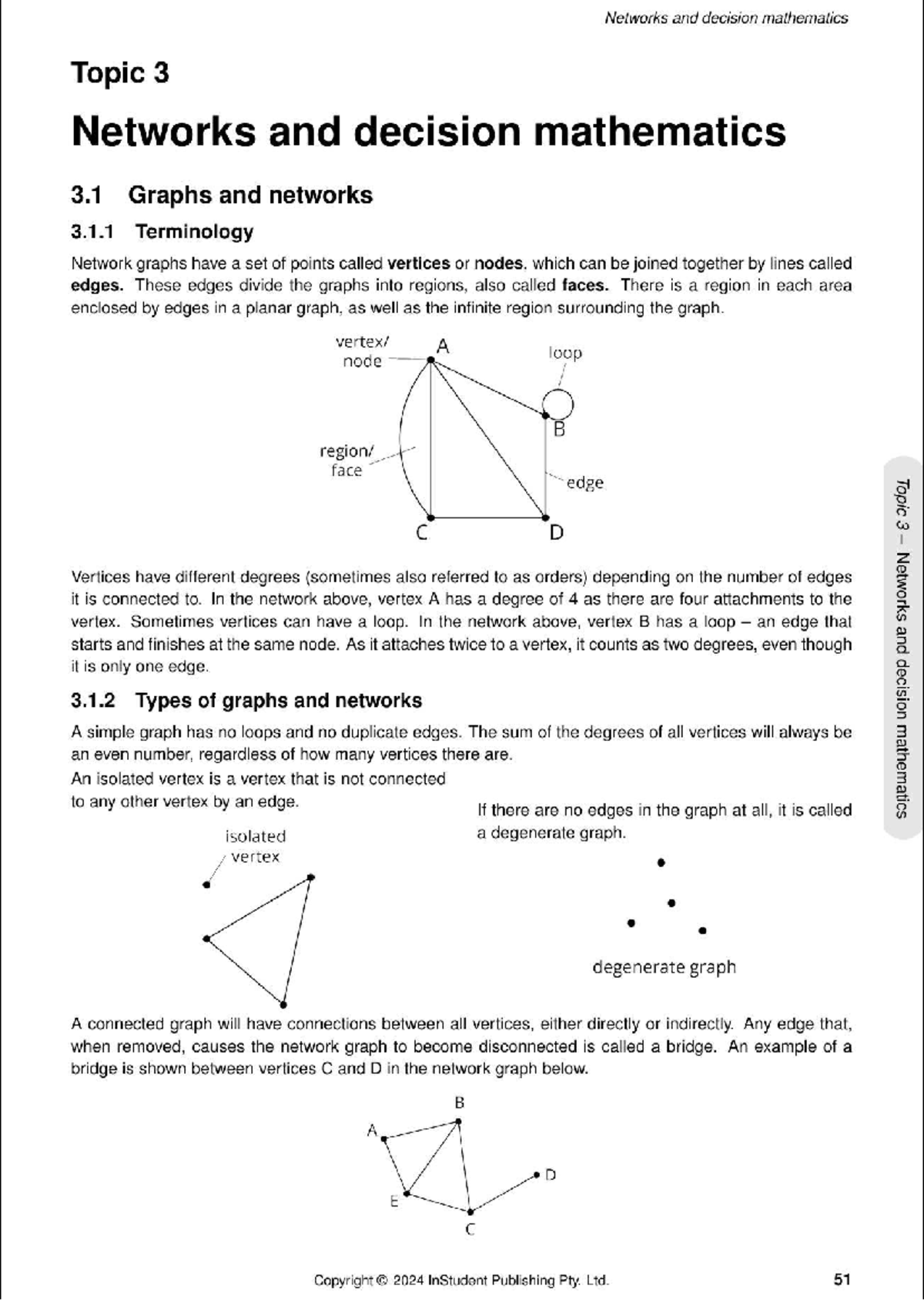 Networks and Decision Mathematics: Topic 3 Overview and Key Concepts ...