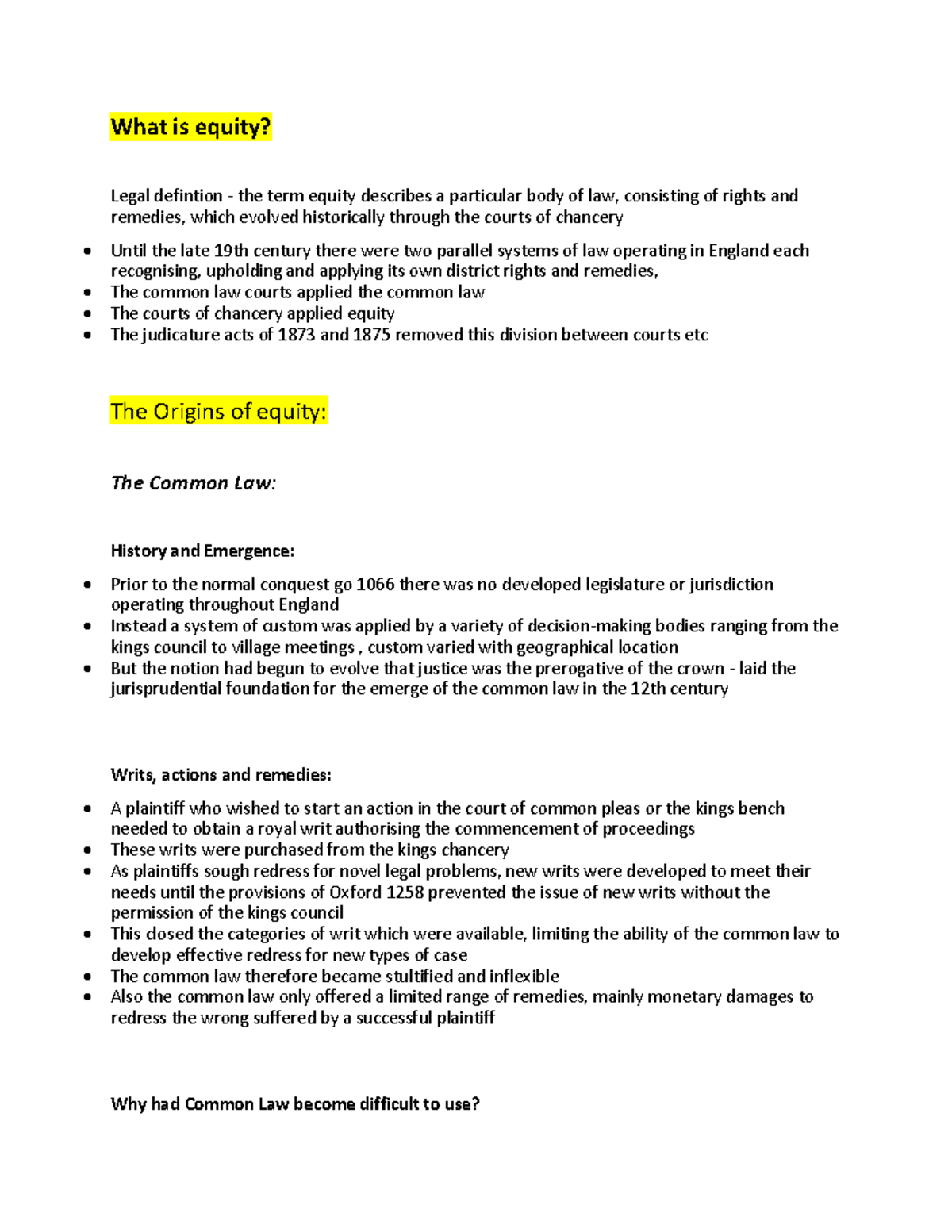WHAT IS Equity Notes - What is equity? Legal defintion - the term ...