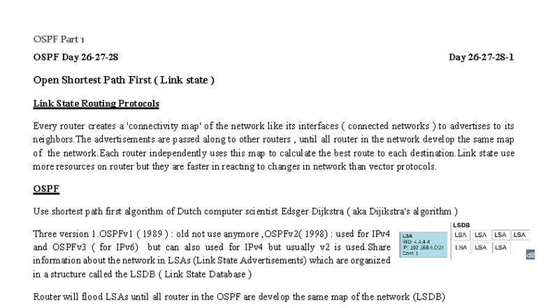 OSPF Overview and Concepts: Days 26-28 (CCNA) - Studocu