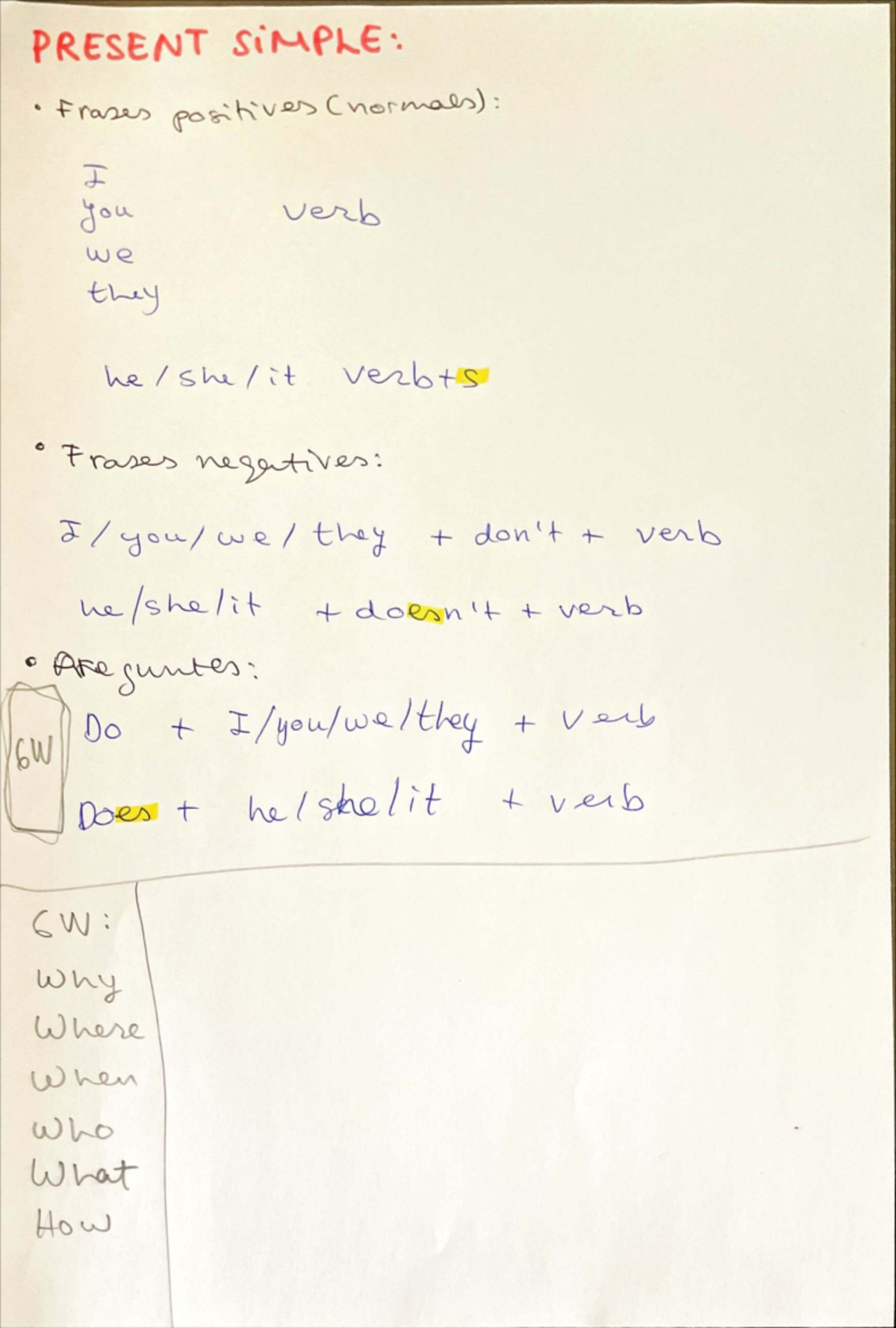 PRESENT SIMPLE & CONTINUOUS: Grammar Notes & Examples - Studocu