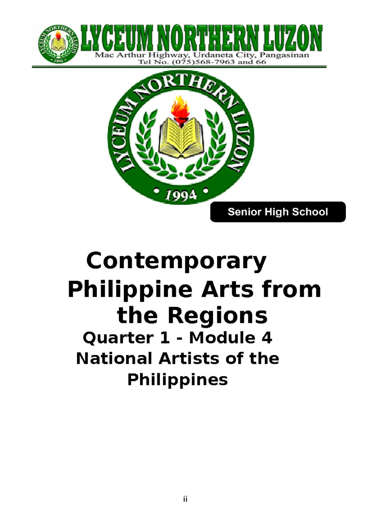 Module 4 - CPAR - Lecture Notes on Philippine Contemporary Arts - Studocu