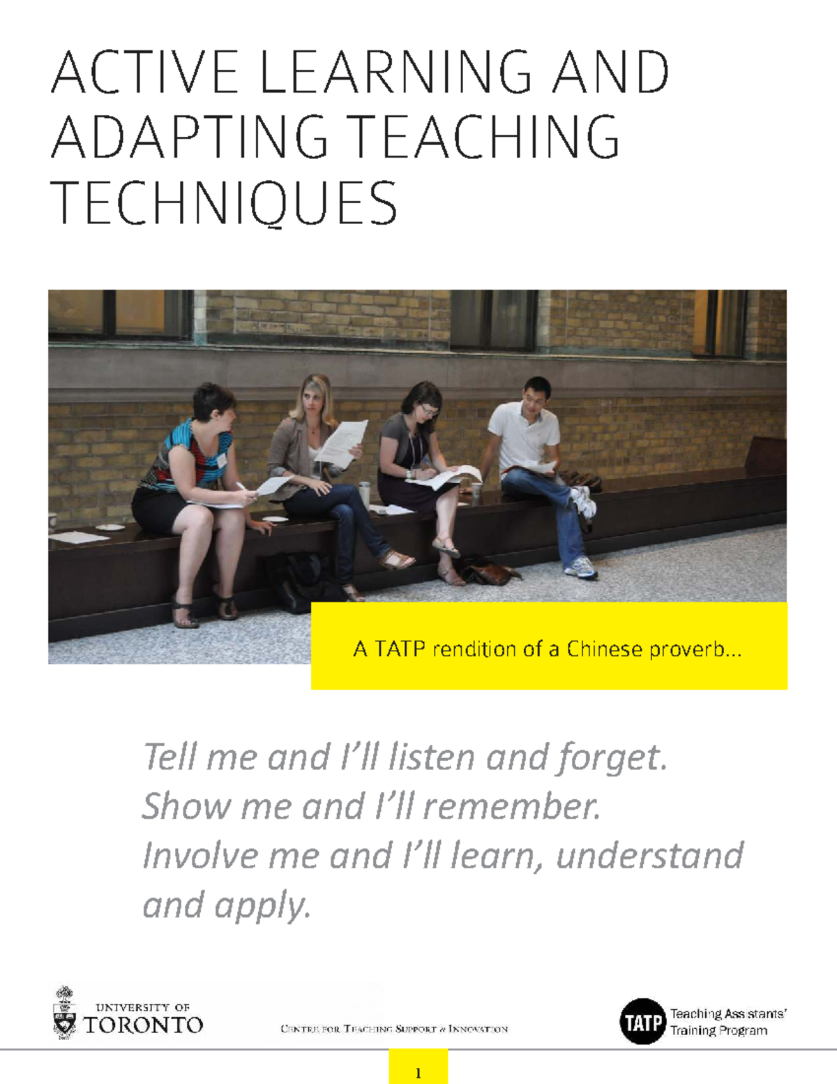 KTDH. Active Learning & Teaching Techniques: Engaging Students in ...