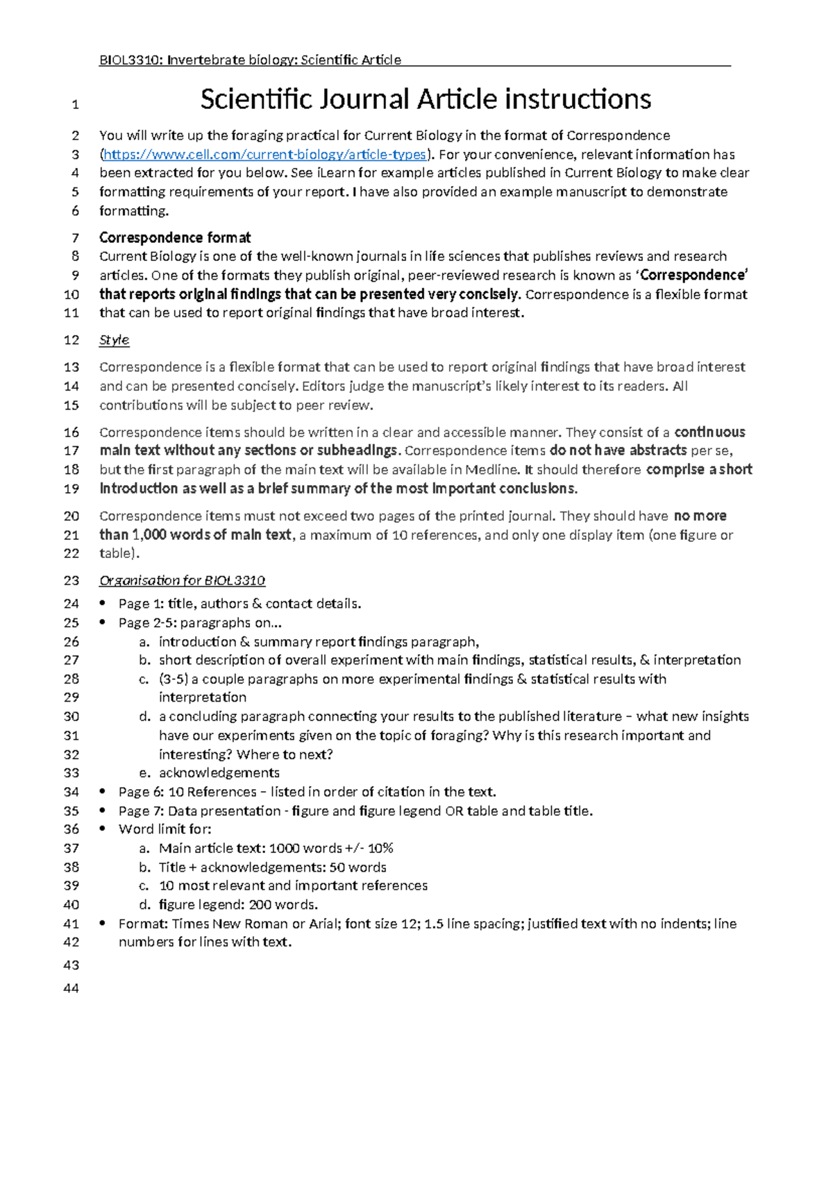 SJA - Scientific Journal Article Writing Instructions & Marking ...