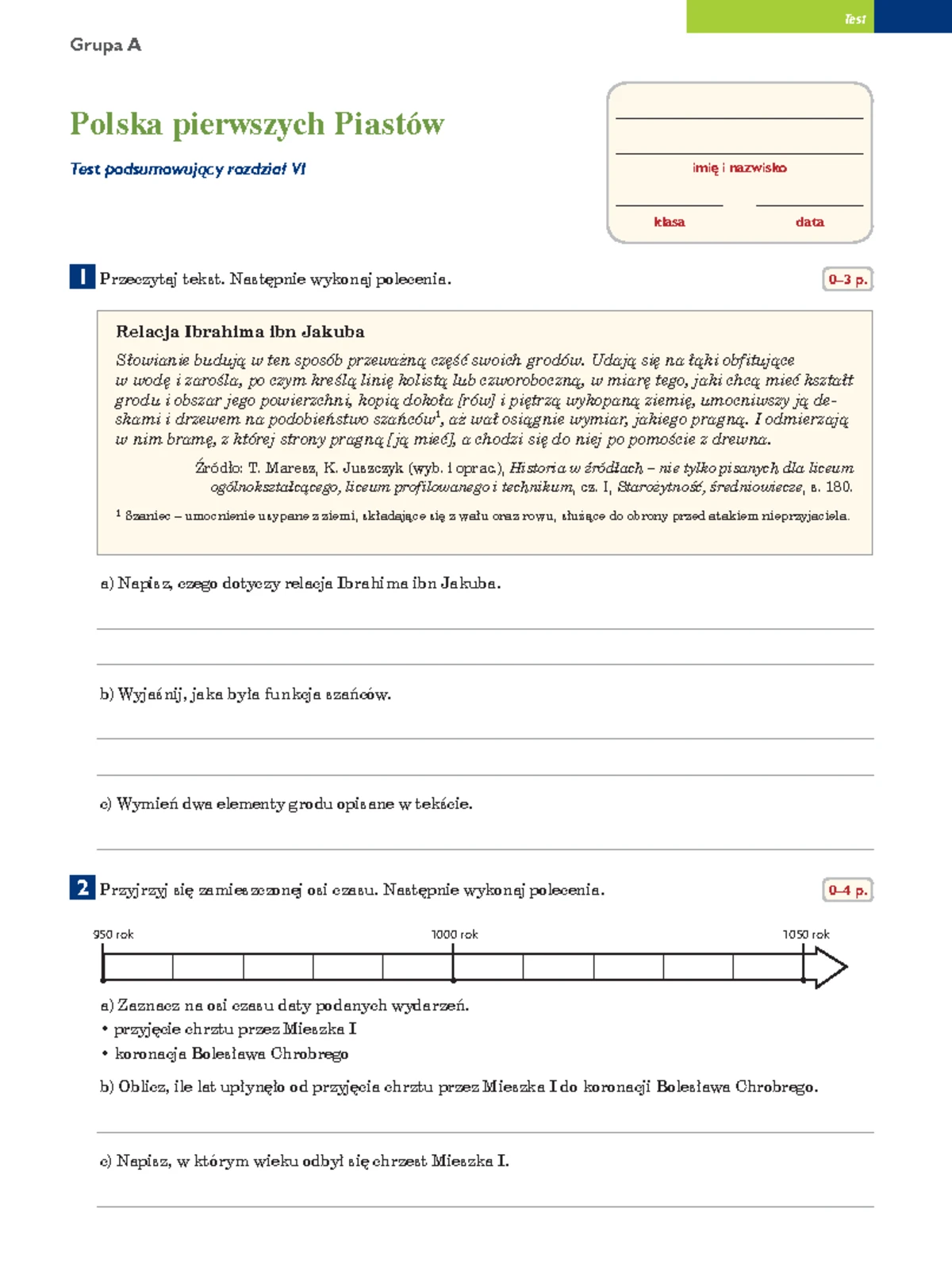 Planeta Nowa 2 Sprawdzian Afryka Grupa A www.studocu.com