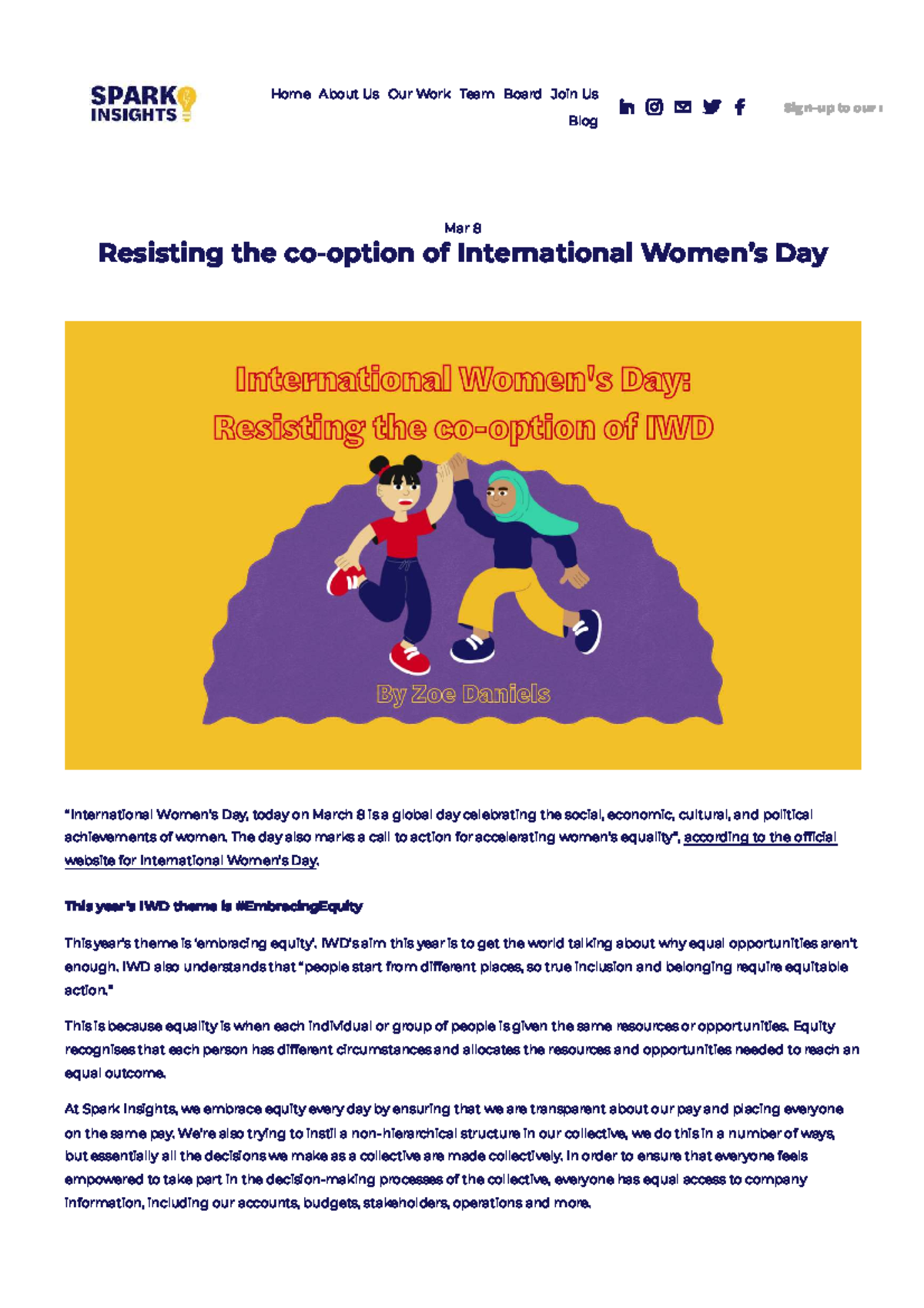 Embracing Equity: IWD 2023 and Its Radical Historical Roots - Studocu