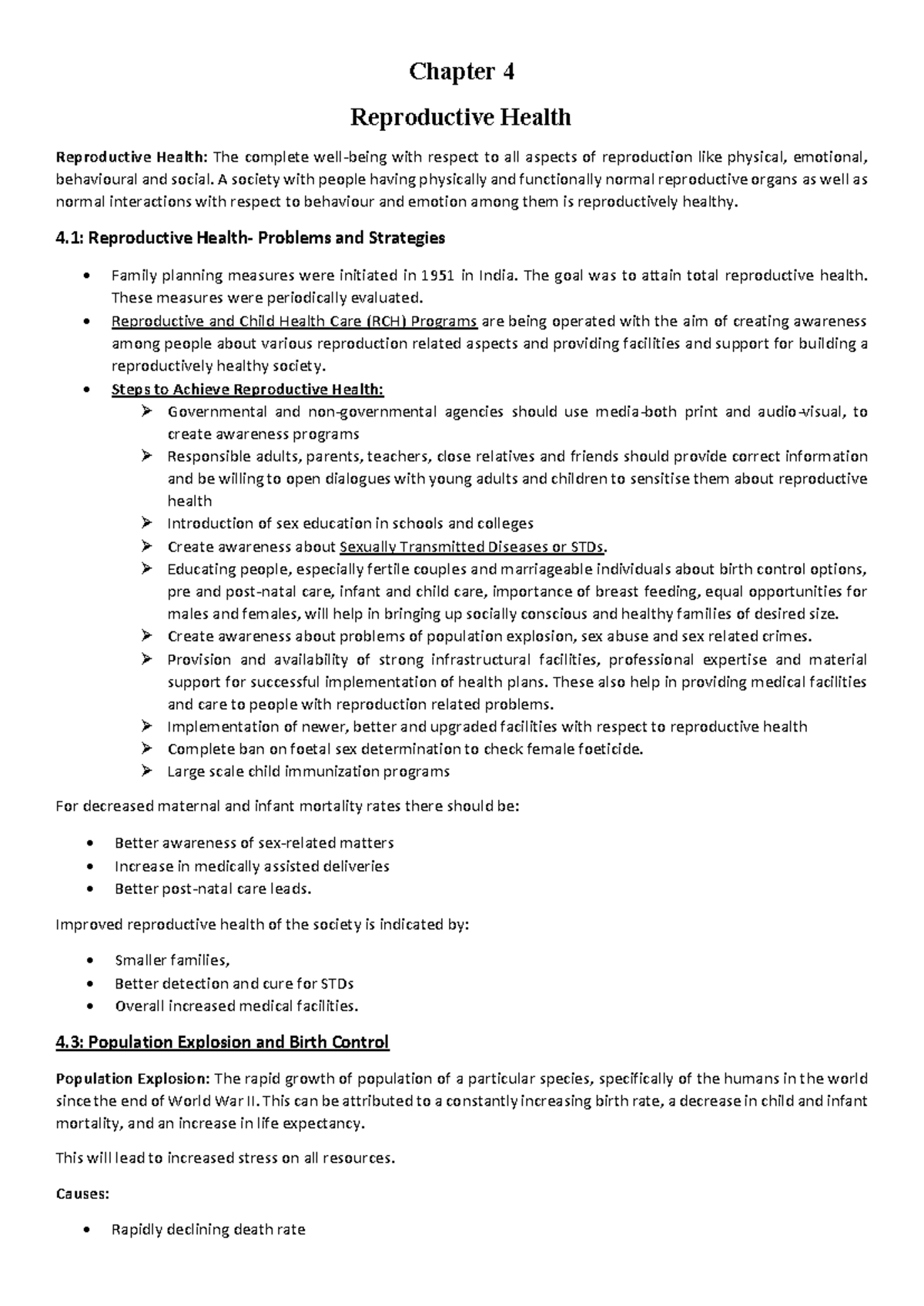 Reproductive Health Strategies and Issues - Course L-3 Overview - Studocu
