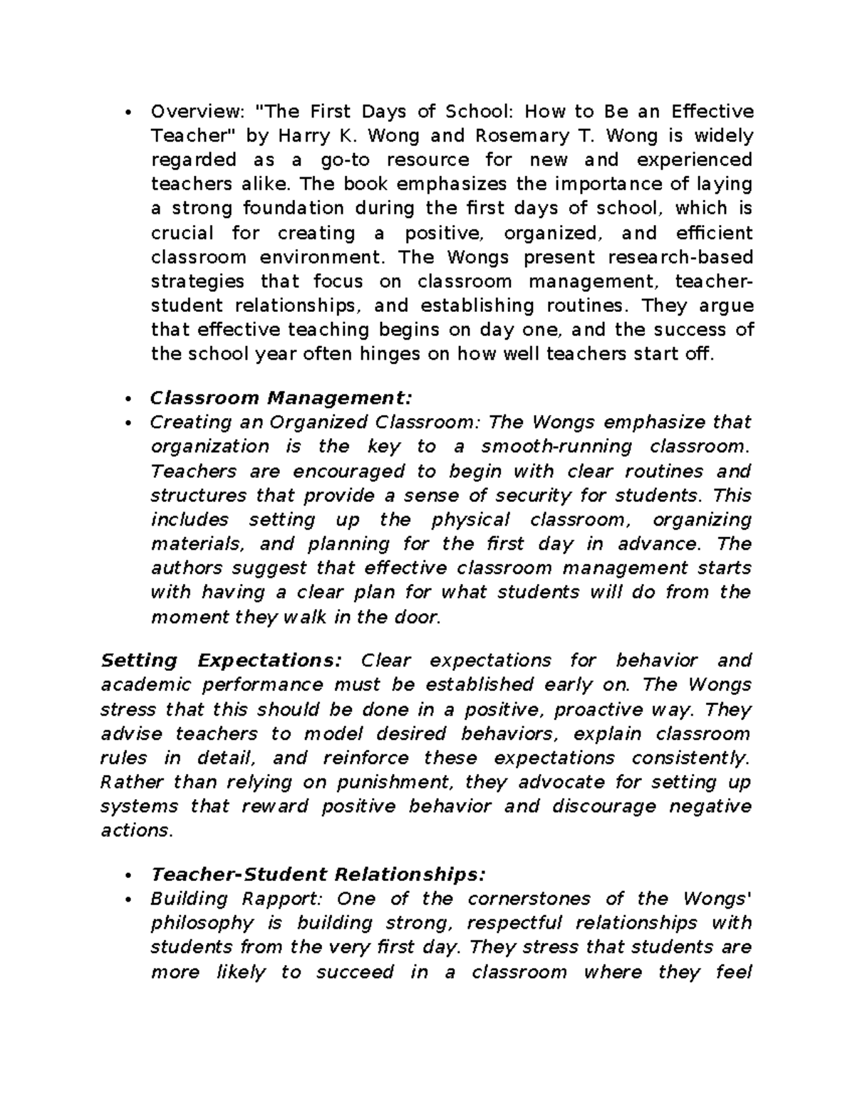 Professional Readings: Effective Classroom Strategies for New Teachers ...