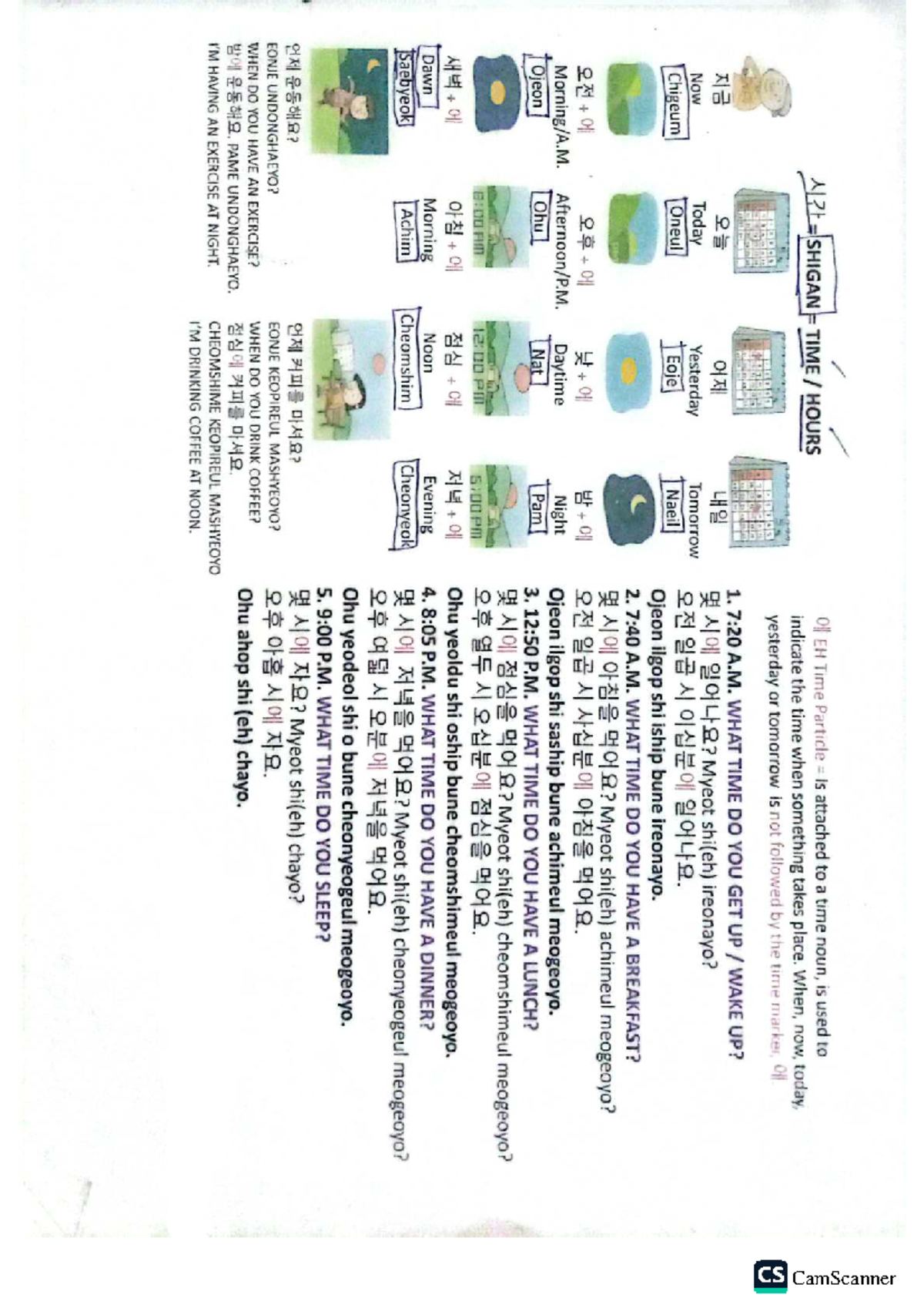 CS 171 II: Time Expressions and Daily Routines Notes - Studocu