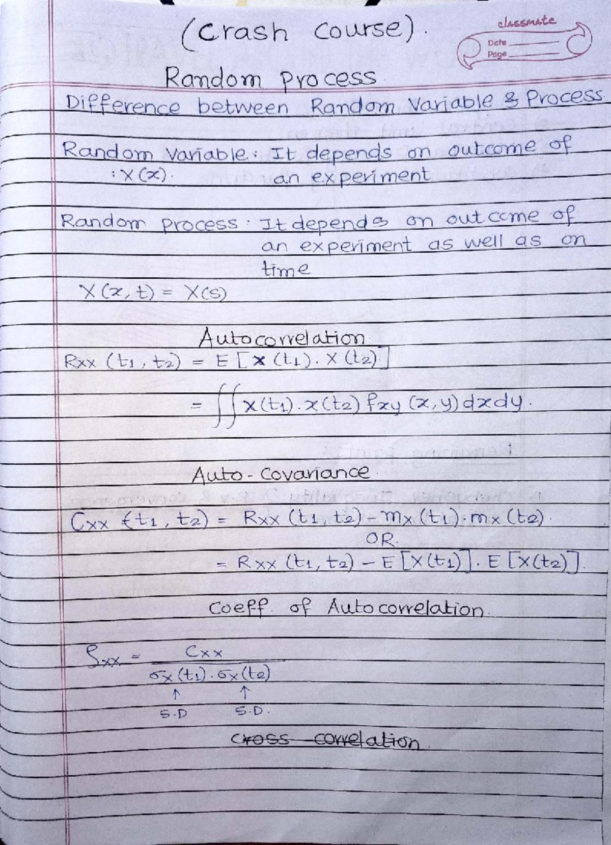 Probability Distribution RSA crash notes - Sol: Probability Distrbution ...