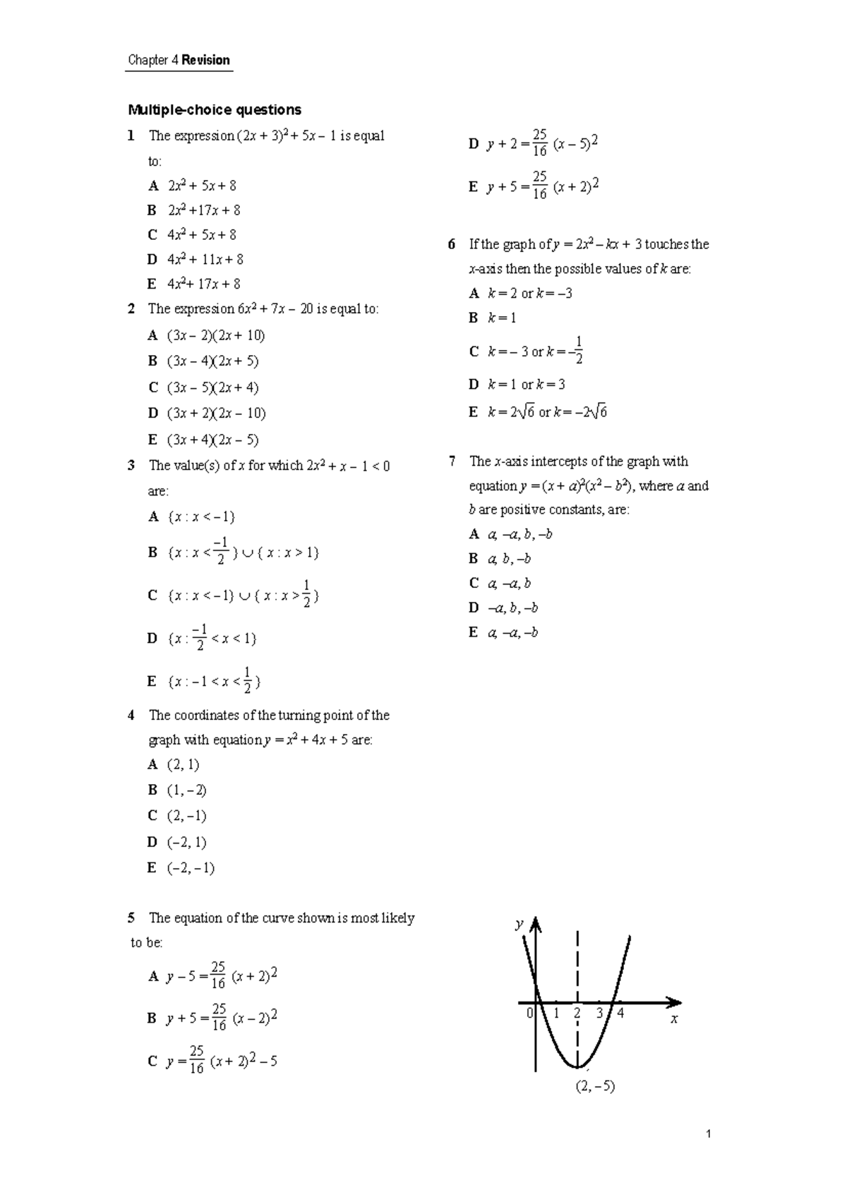 Chapter 4 Revision Questions and Answers - Studocu