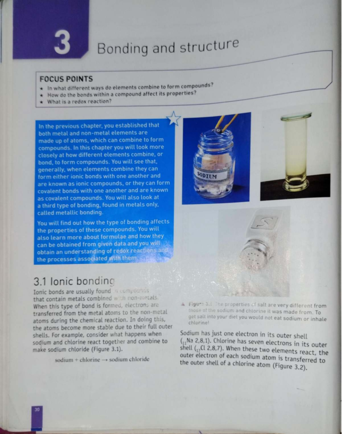Chemistry Chapter 3: Bonding and Structure Overview - Studocu