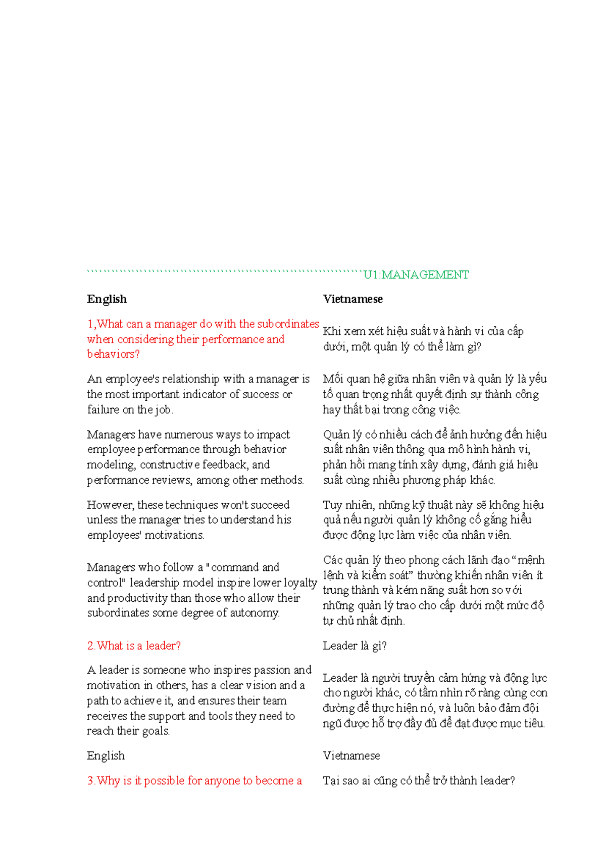 English Vietnamese Management Concepts and Practices (ENG-VIE) - Studocu