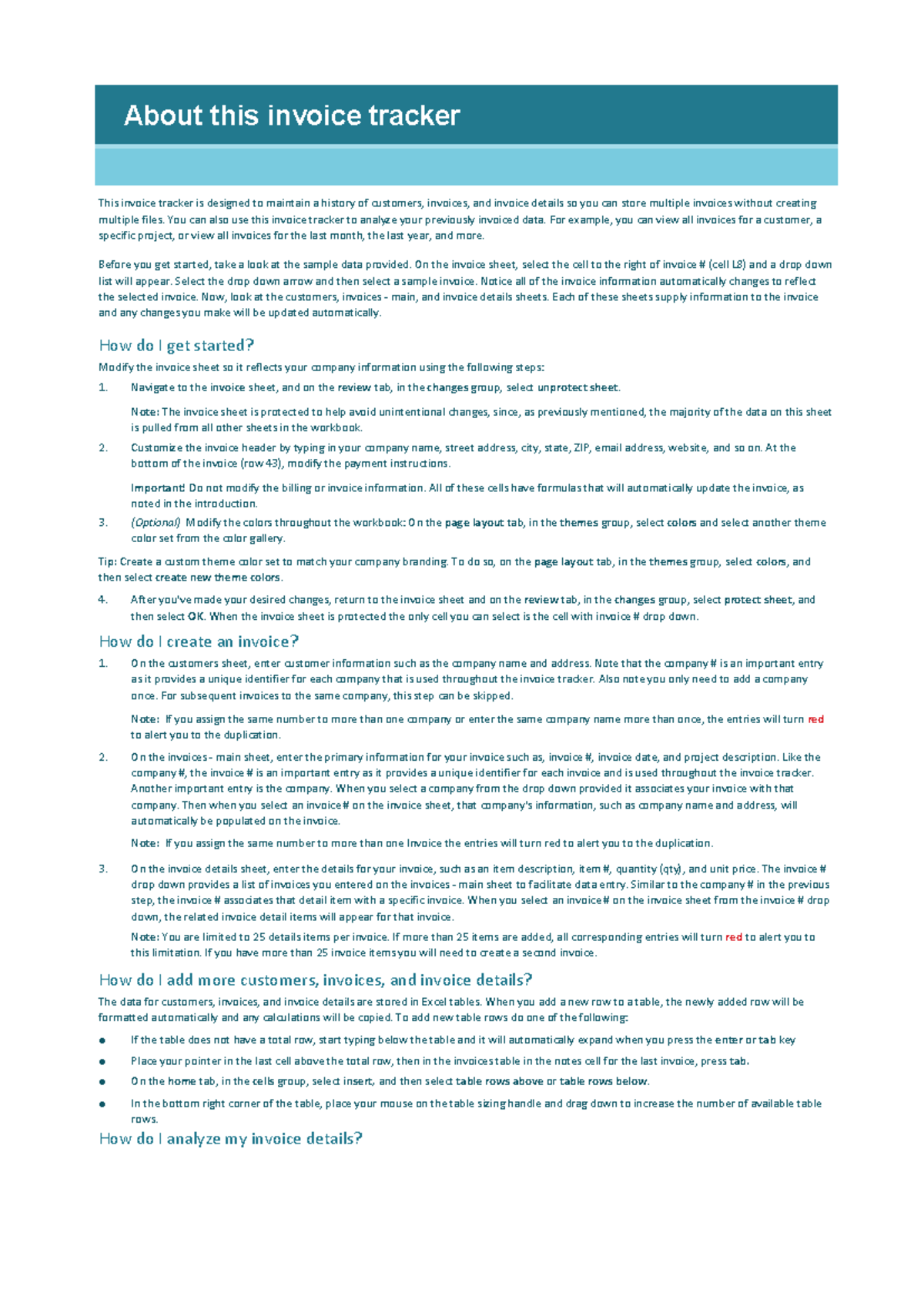 Sales Invoice Tracker: A Comprehensive Guide to Managing Invoices - Studocu