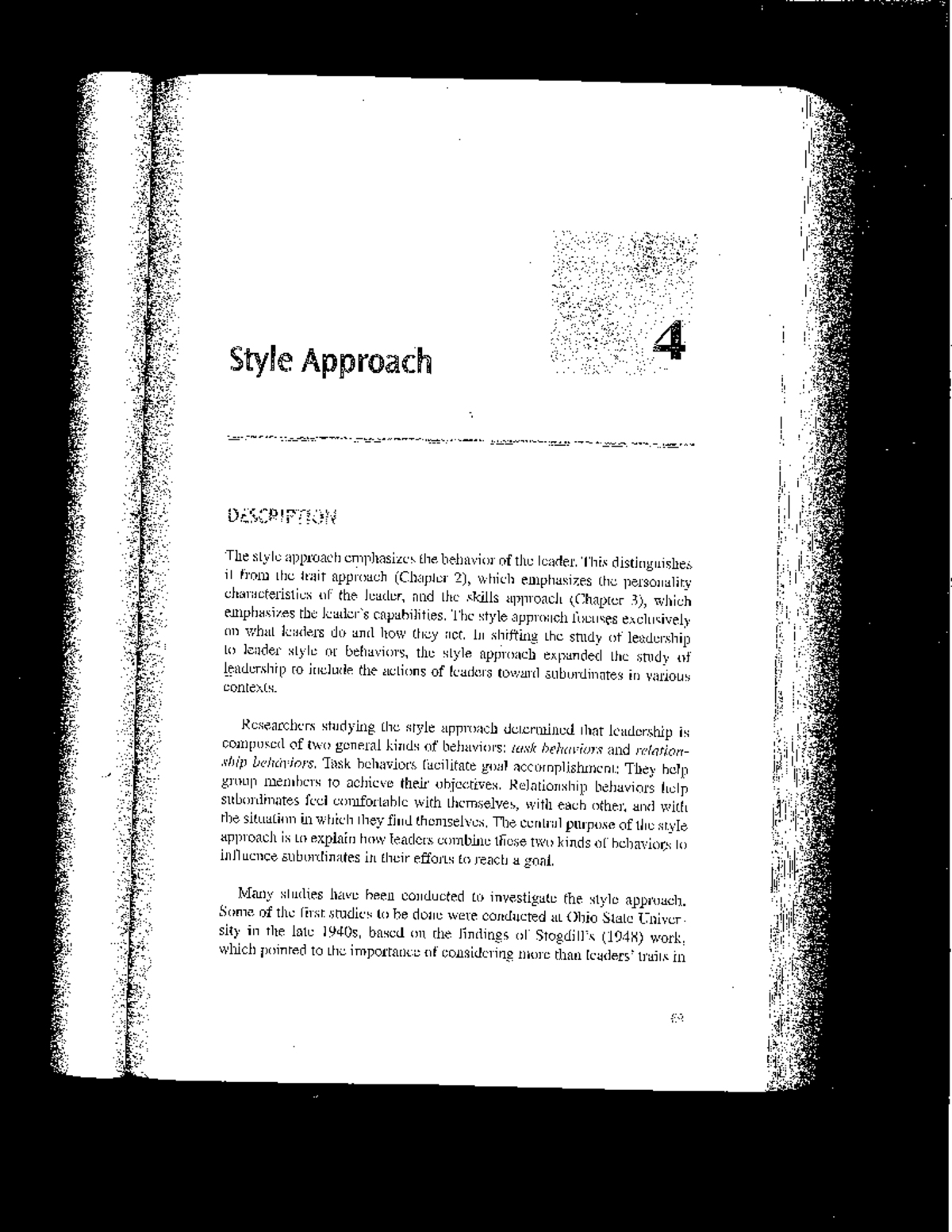 Chapter 4: The Style Approach in Leadership (LEAD 101) - Studocu