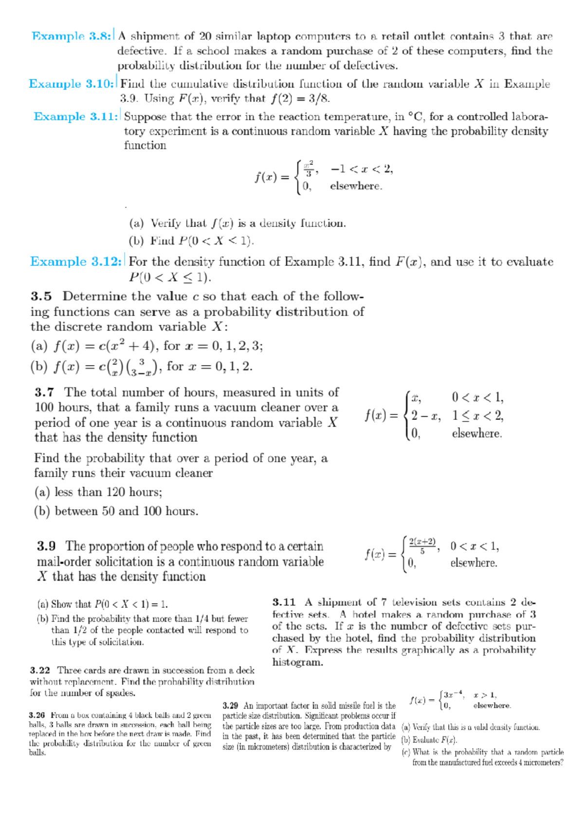 Unit I Random Variables And Probability Distributions Example A Shipment Of Similar