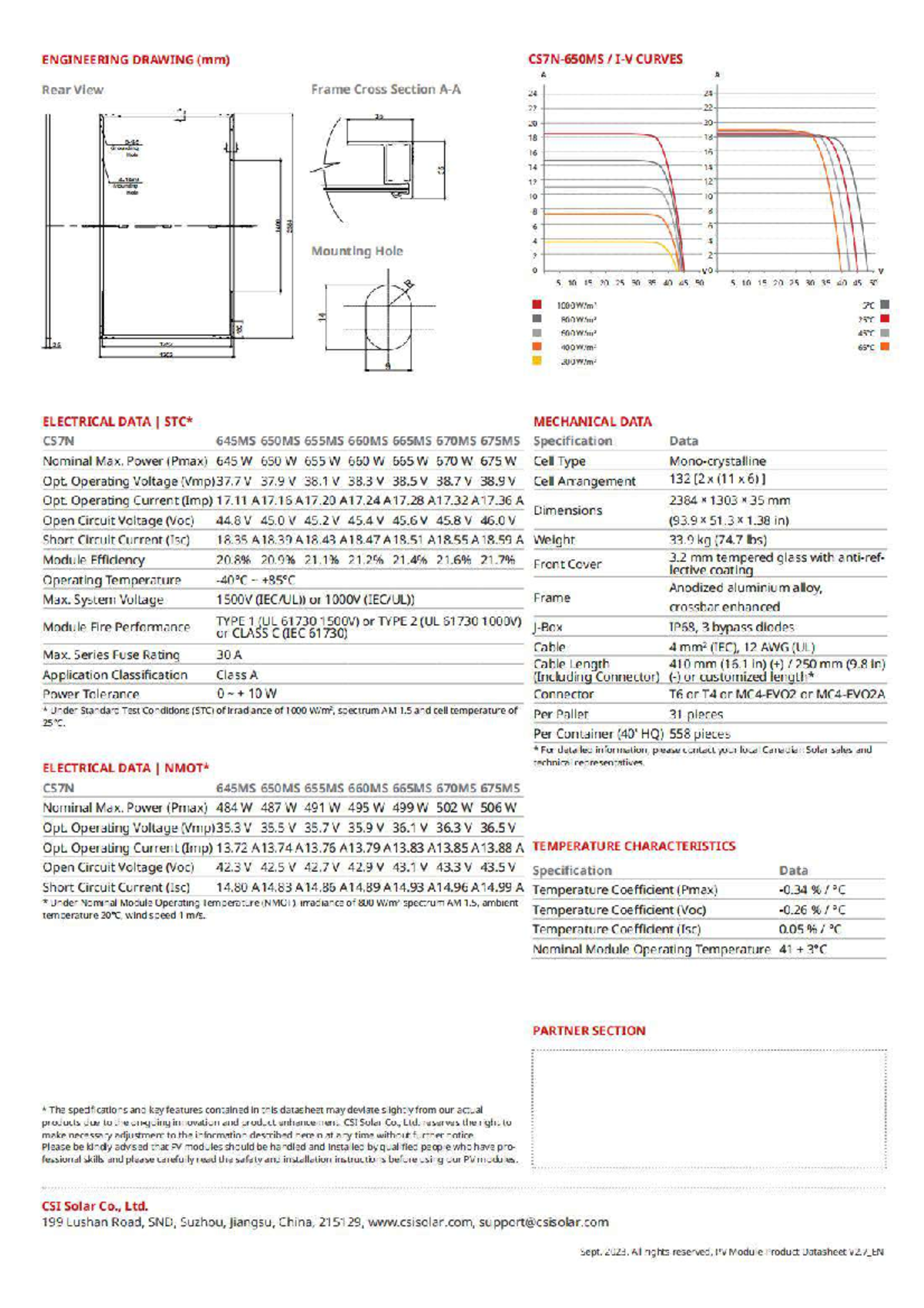 Solar Panel Ratings (645-675W) - Technical Specifications & Data - Studocu