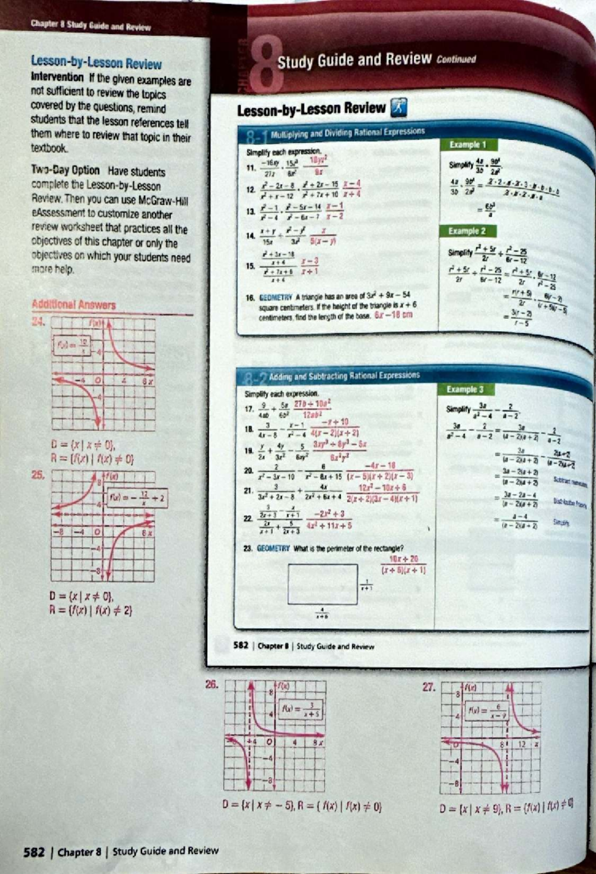 MATH 101: Study Guide for Multiplying and Dividing Rational Expressions ...