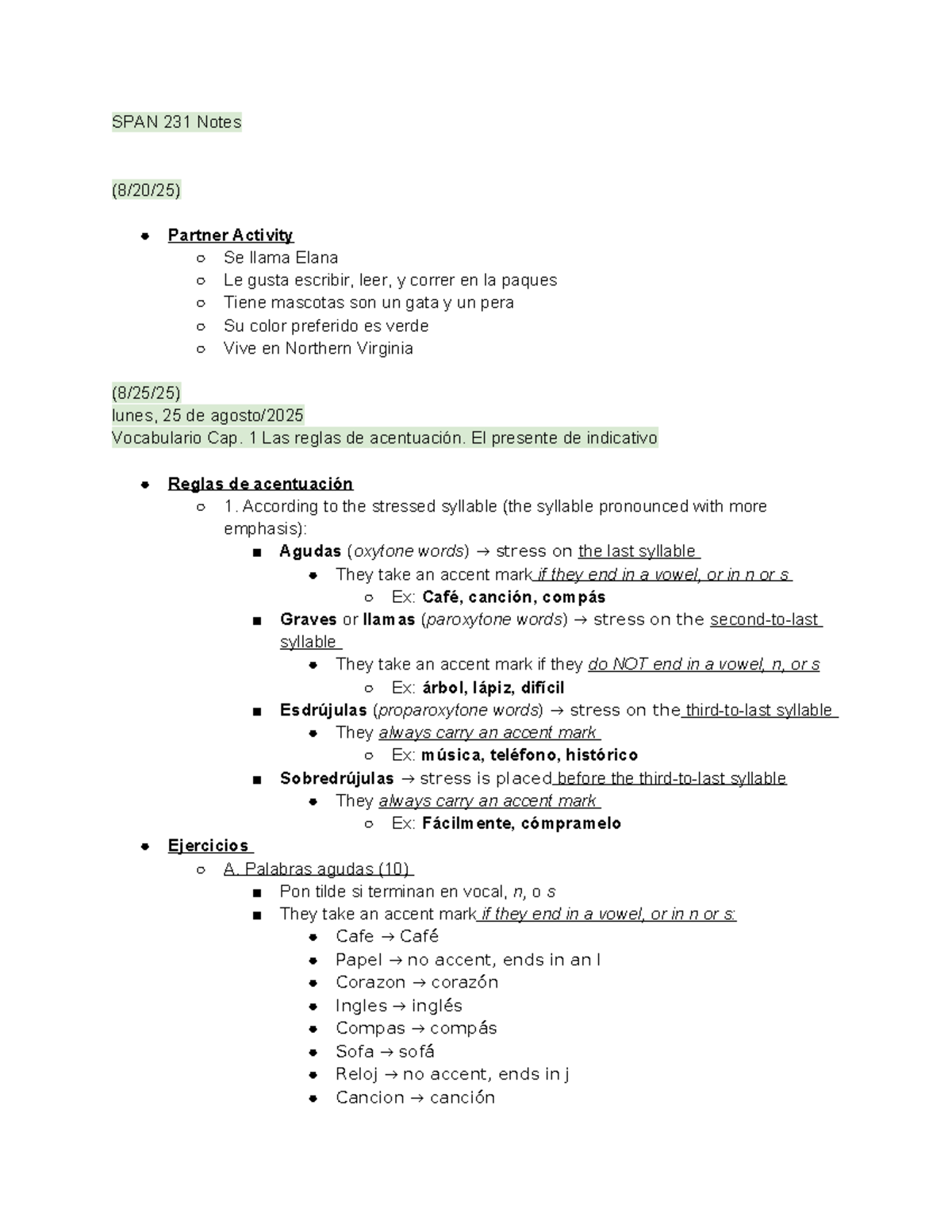 SPAN 231 Midterm Study Guide: Preterite, Imperfect & Tenses - Studocu