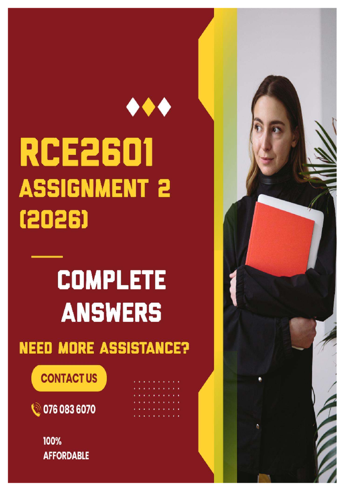 RCE2601 ASSIGNMENT 2 - Inductive & Deductive Reasoning Answers - Studocu