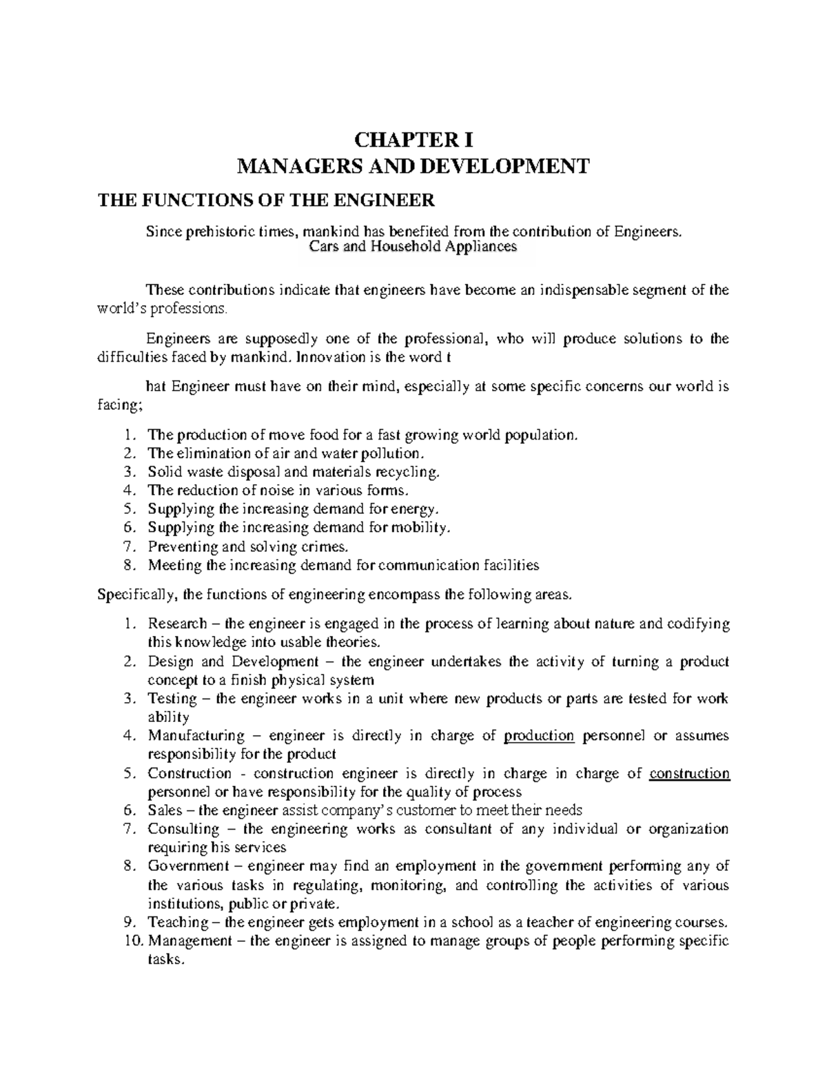 430361394- Engineering- Management - CHAPTER I MANAGERS AND DEVELOPMENT ...