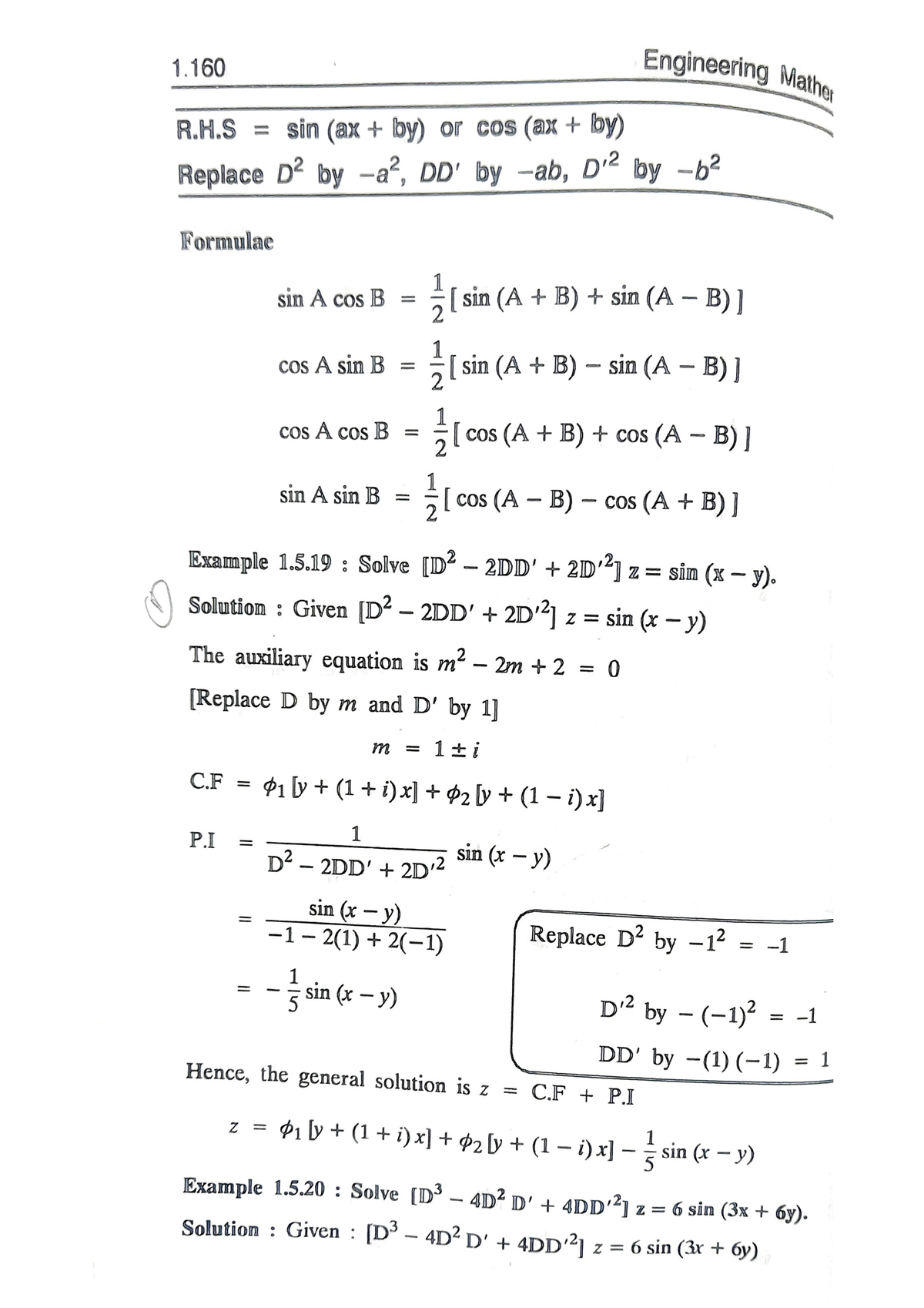 Engineering Math 1.160: Solutions for Partial Differential Equations ...