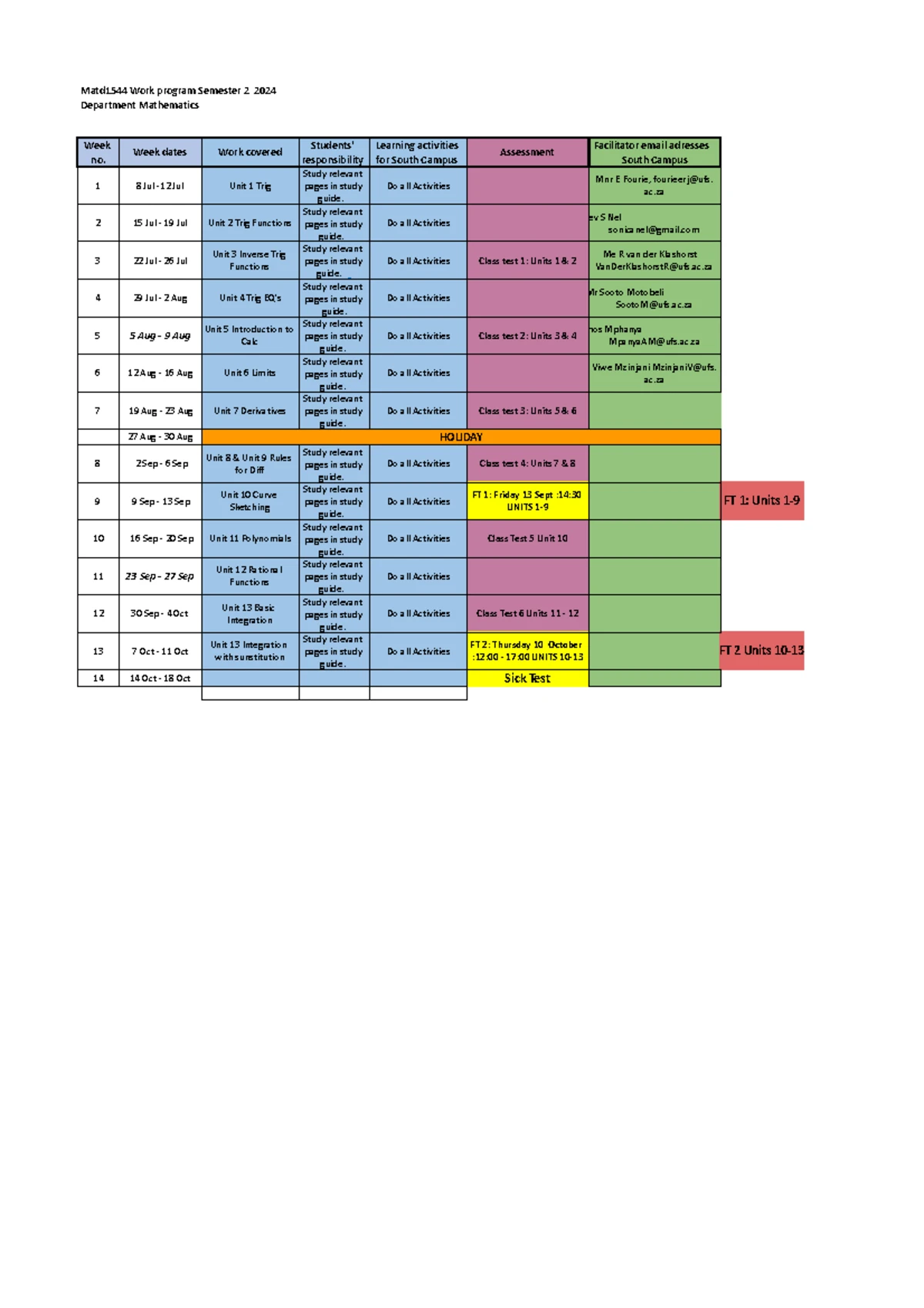 CT6 MATD1554 2019 Test Paper: Equations and Functions - Studocu