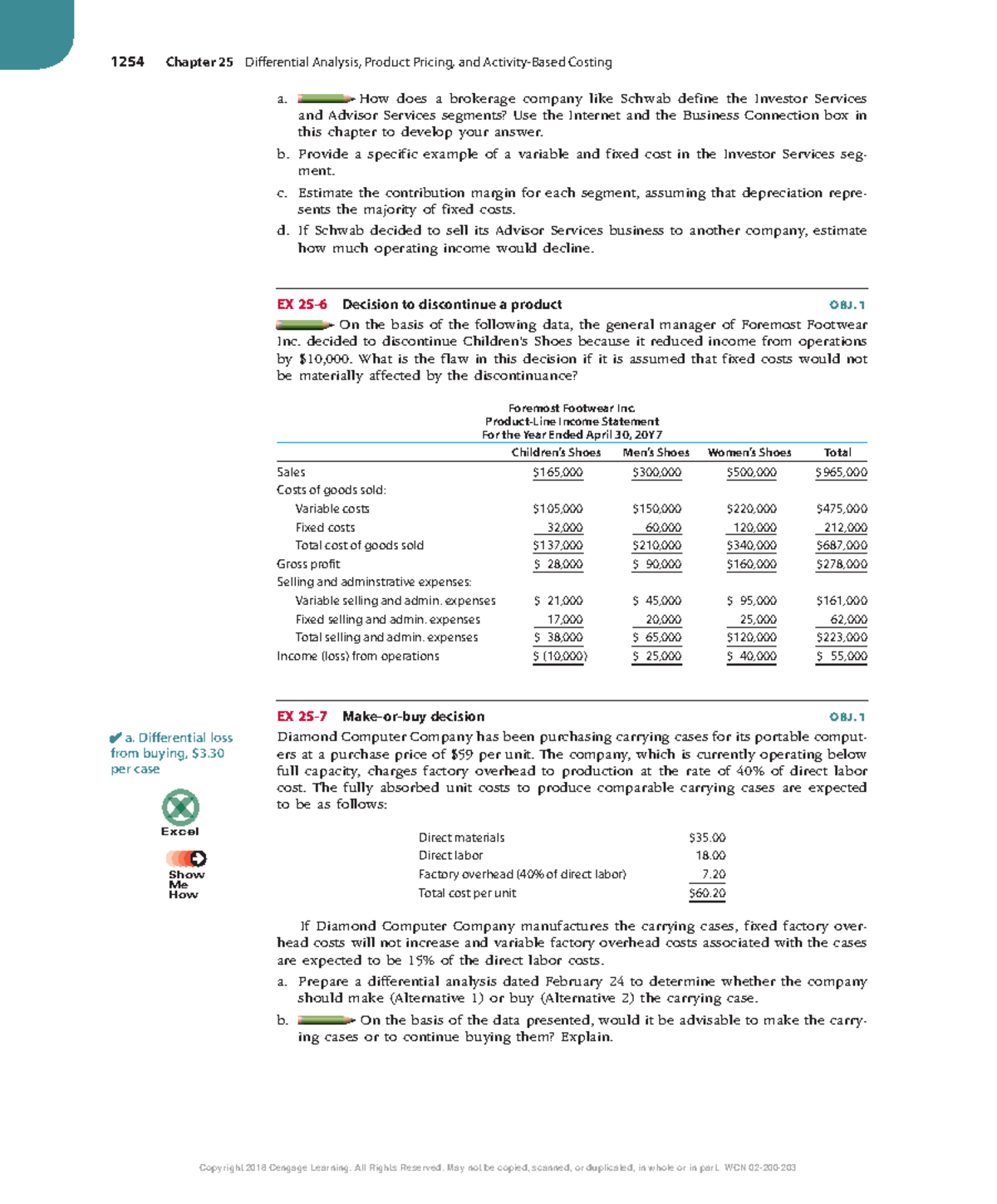 1254 Chapter 25: Differential Analysis, Pricing, & Costing Insights ...