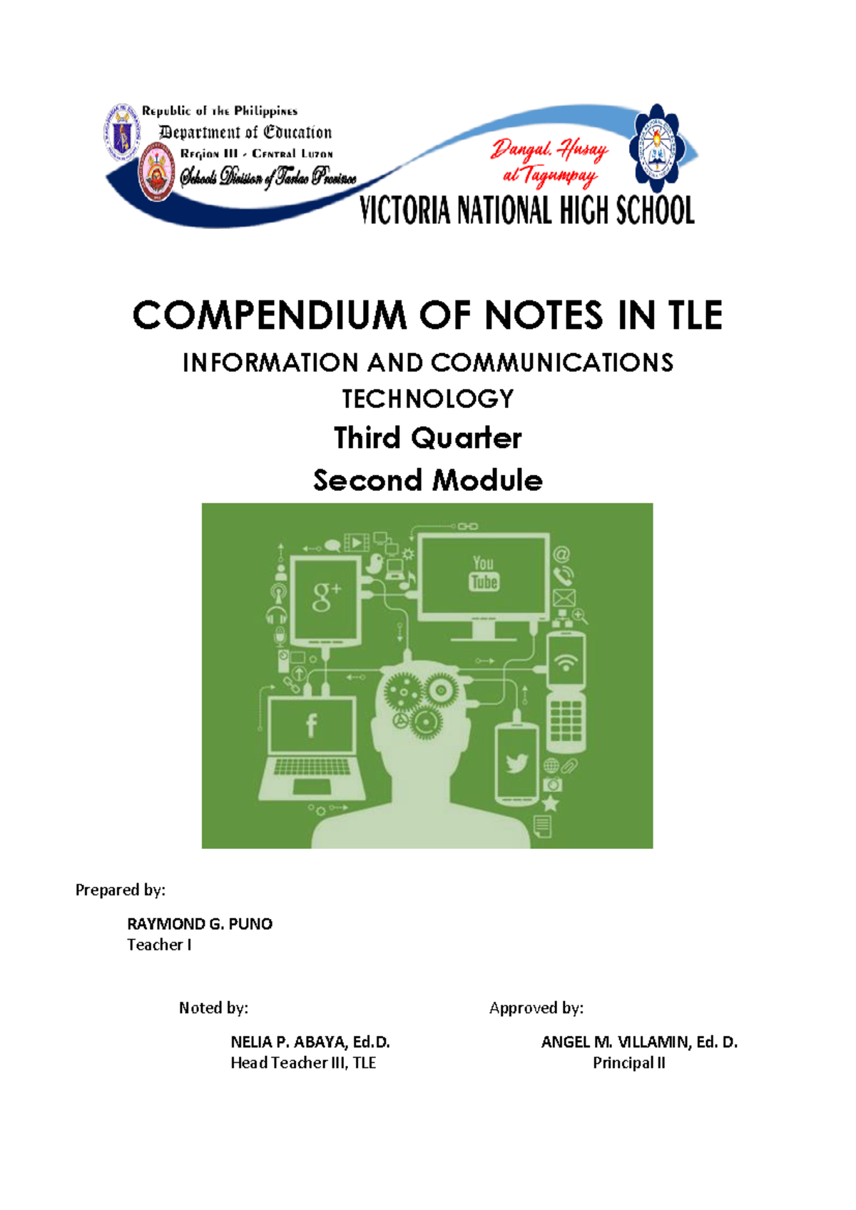 2nd Quarter TLE ICT 7 - ICT module for grade 7 - COMPENDIUM OF NOTES IN TLE  INFORMATION AND - Studocu