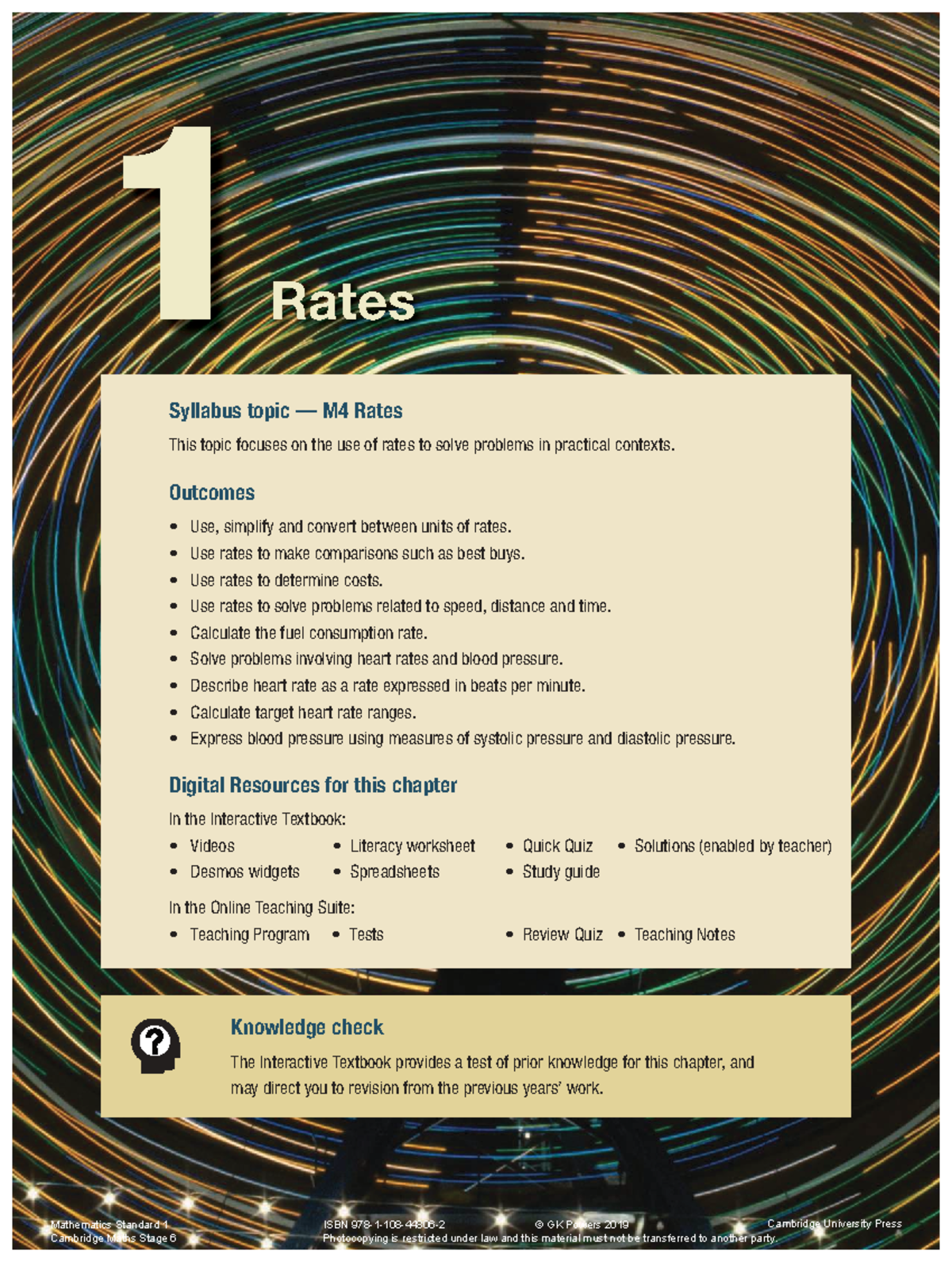 Mathematics Standard 1: Rates Overview - Studocu