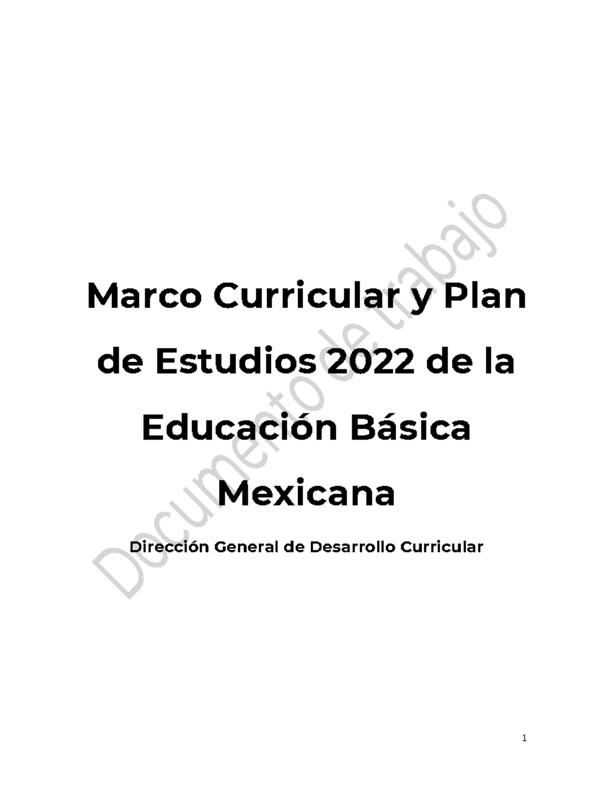 Marco Curricular y Plan de Estudios 2022 de la Educación Básica en ...