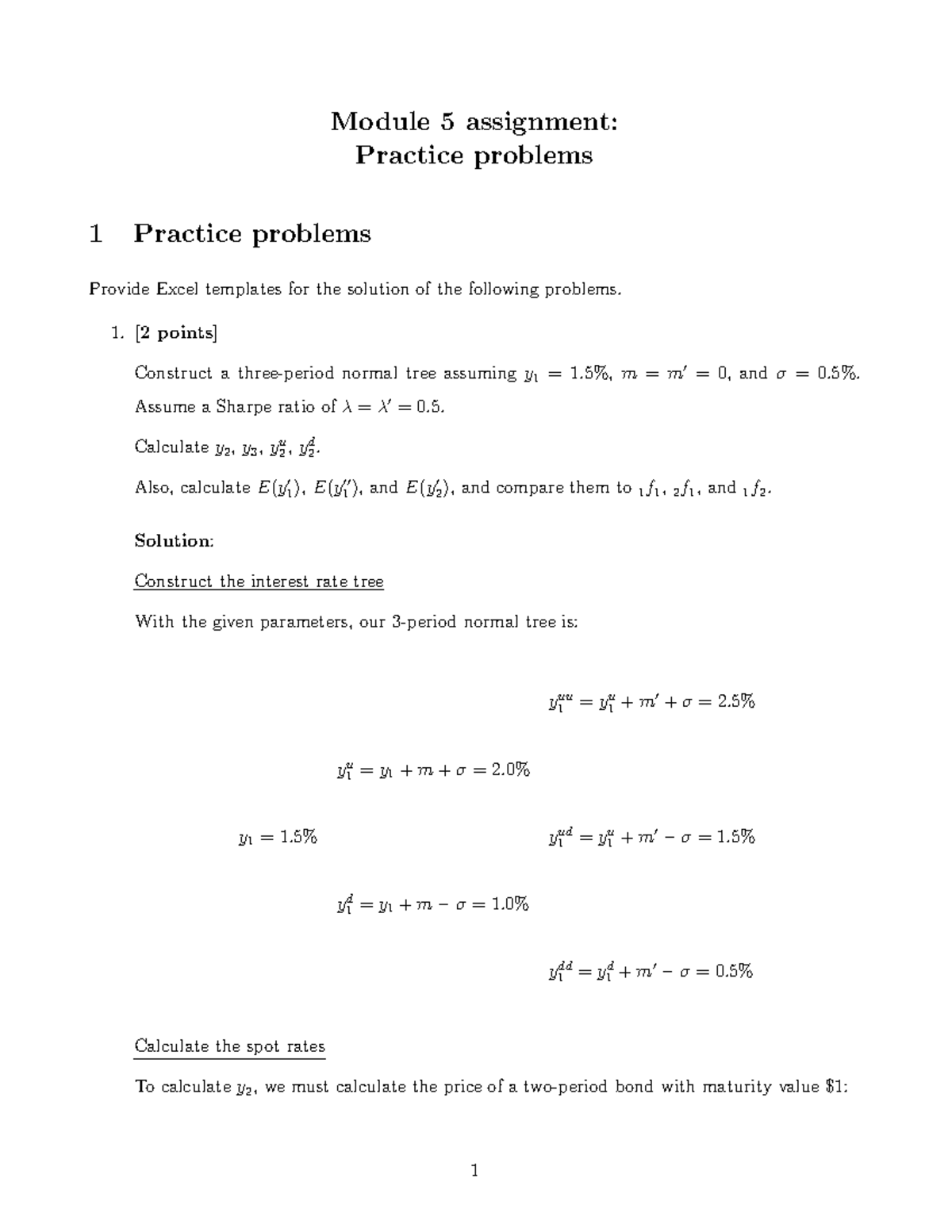 Module 5 Assignment: Normal Tree Practice Problems (TS) - Studocu