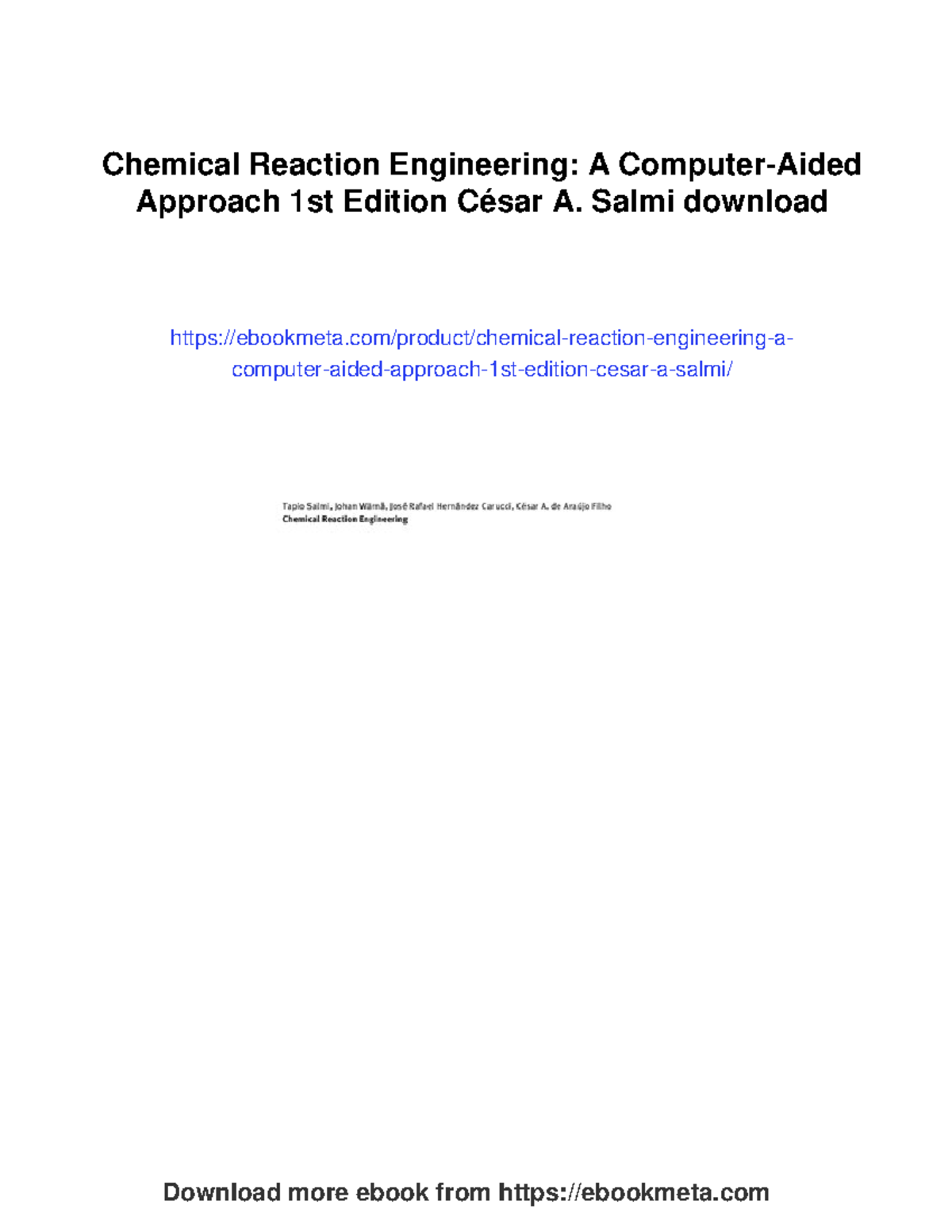 Chemical reaction engineering: A comprehensive approach (1st ed.) - Studocu