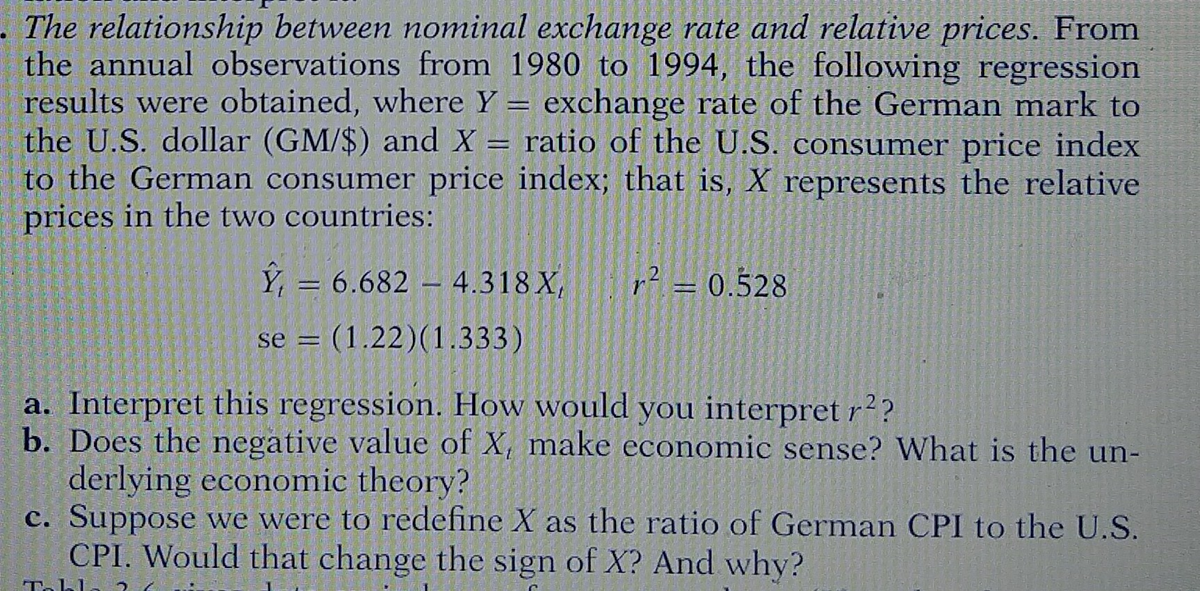 Econ 101 - Q1 Regression Analysis on Exchange Rates and Prices - Studocu
