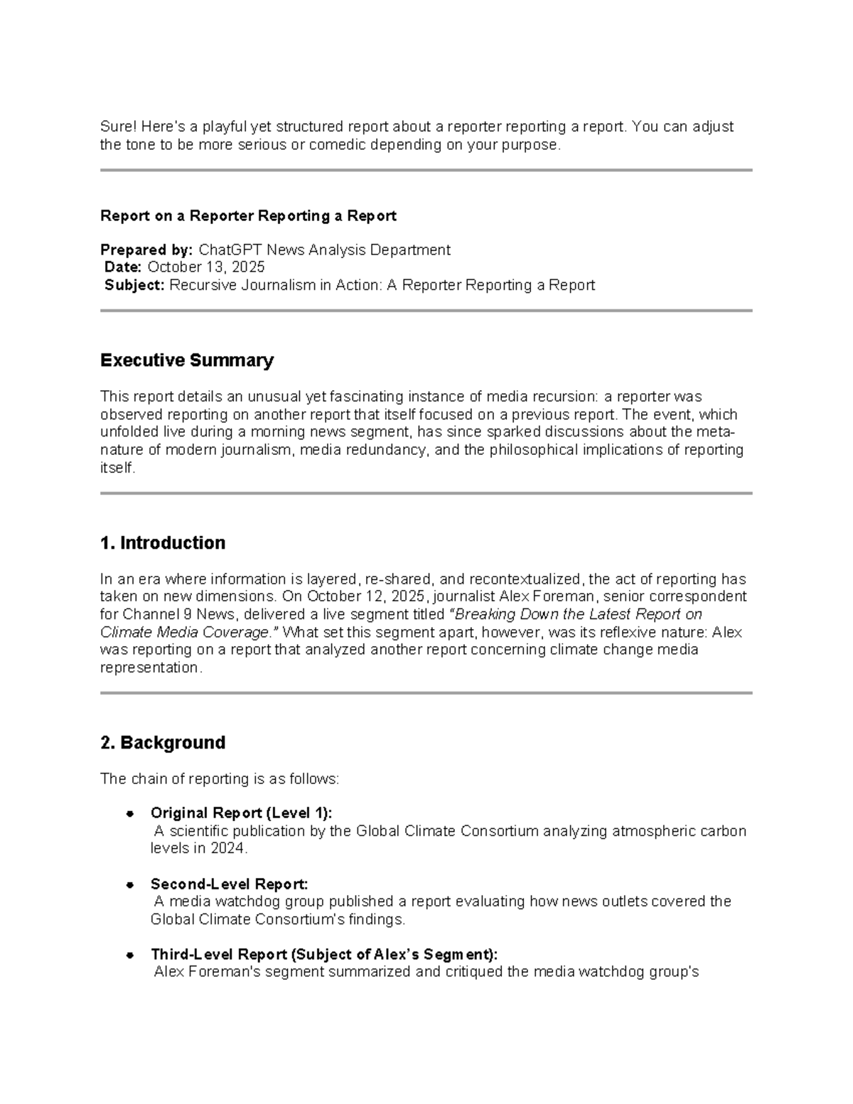 Report on Recursive Journalism: A Case Study of Media Layers - Studocu