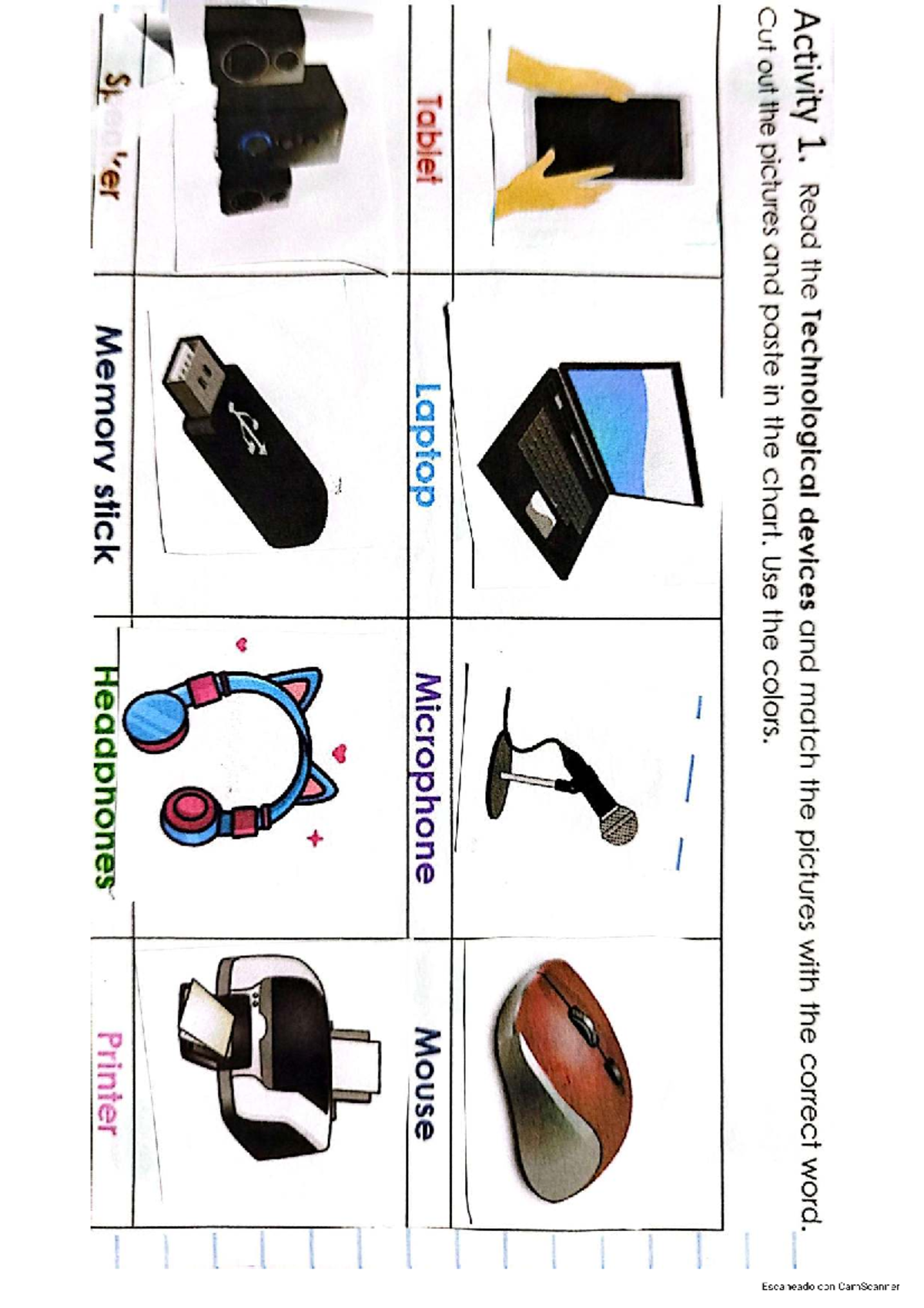 Activity 1: Matching Technological Devices with Functions - ING - Studocu
