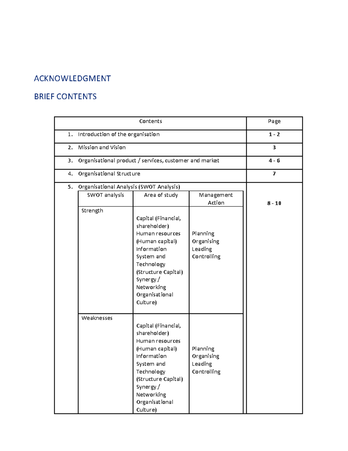 Management Strategies and SWOT Analysis of Celcom Axiata Berhad - Studocu
