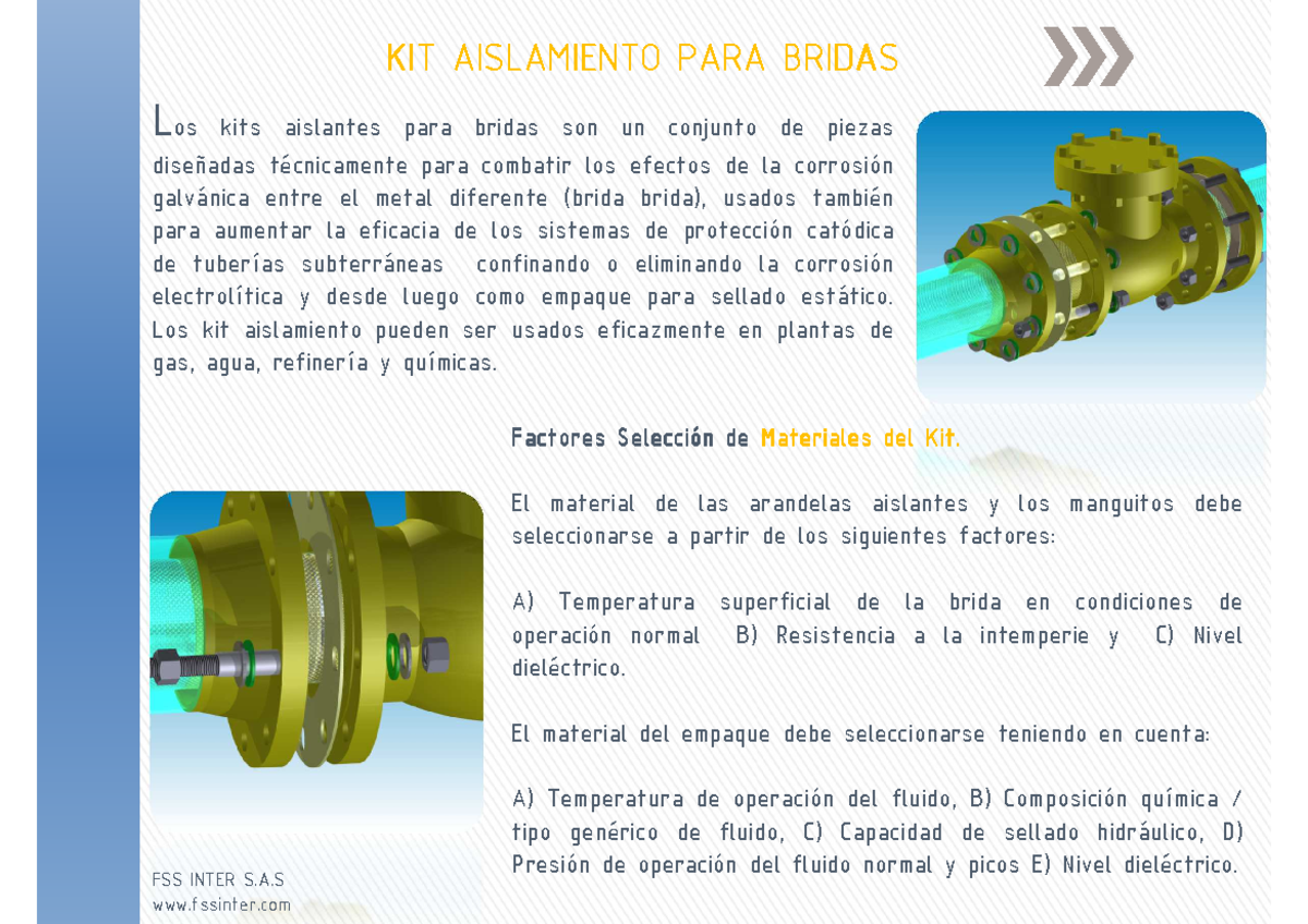 Kit-Aislamiento - Los kits aislantes para bridas son un conjunto de ...