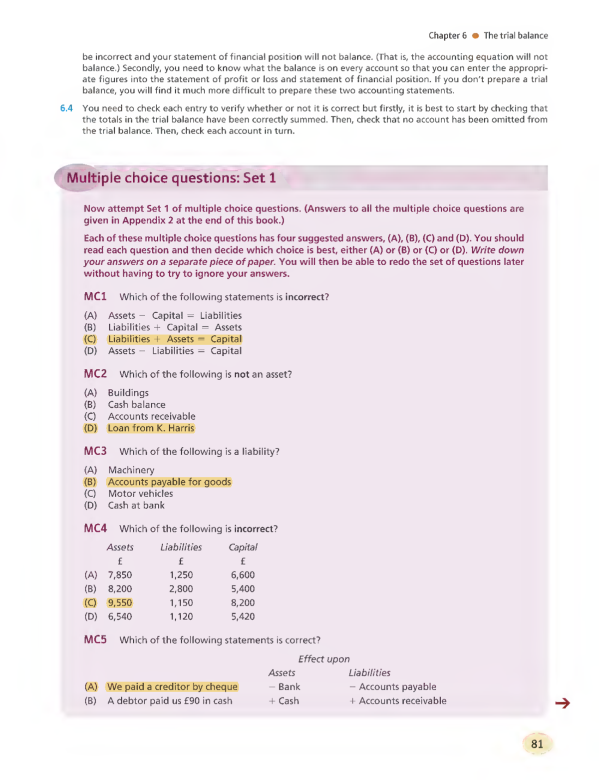 MCQs for Accounting: Sets 1 & 2 with Answers - Financial Acct 101 - Studocu