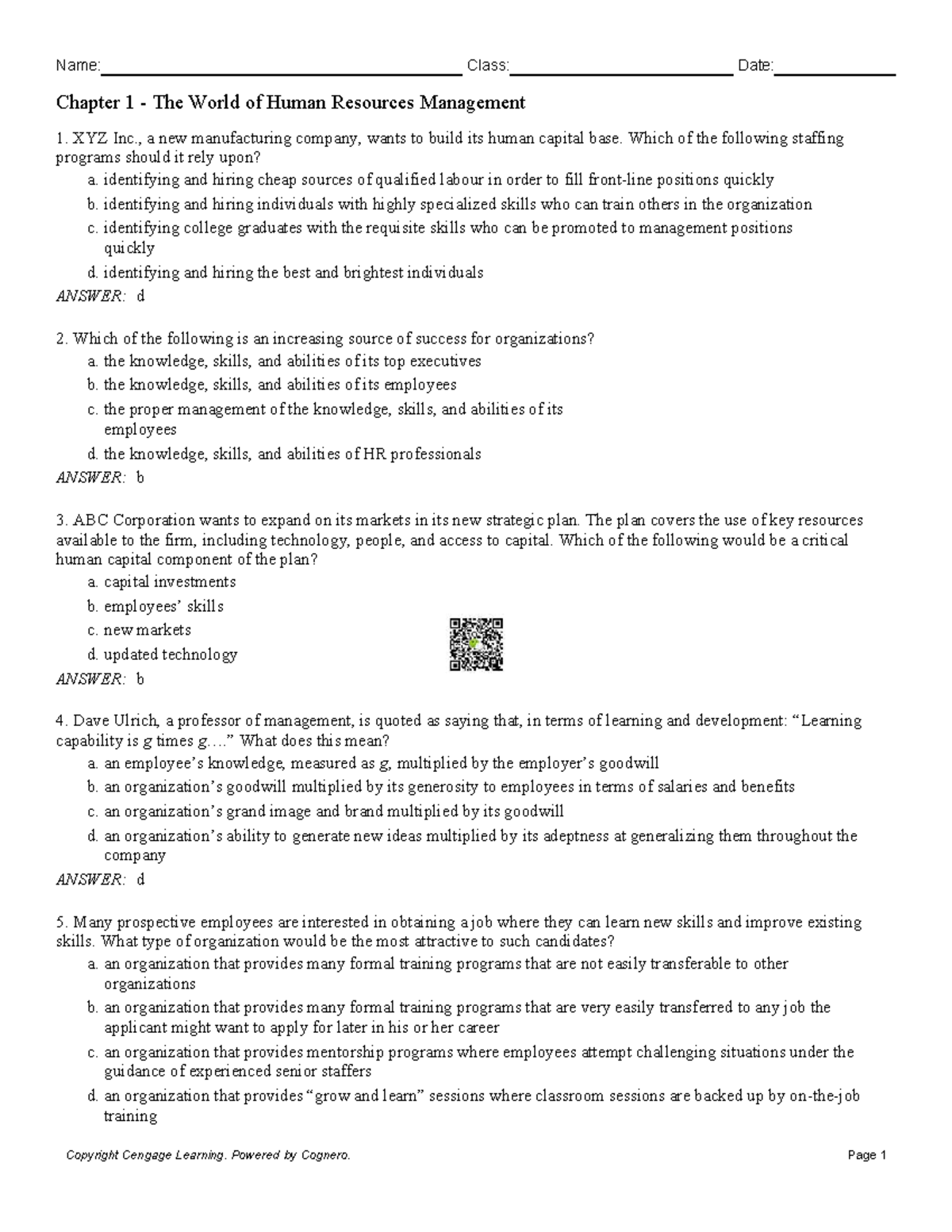 HRM 101: Chapter 1 - The World of Human Resources Management Insights ...