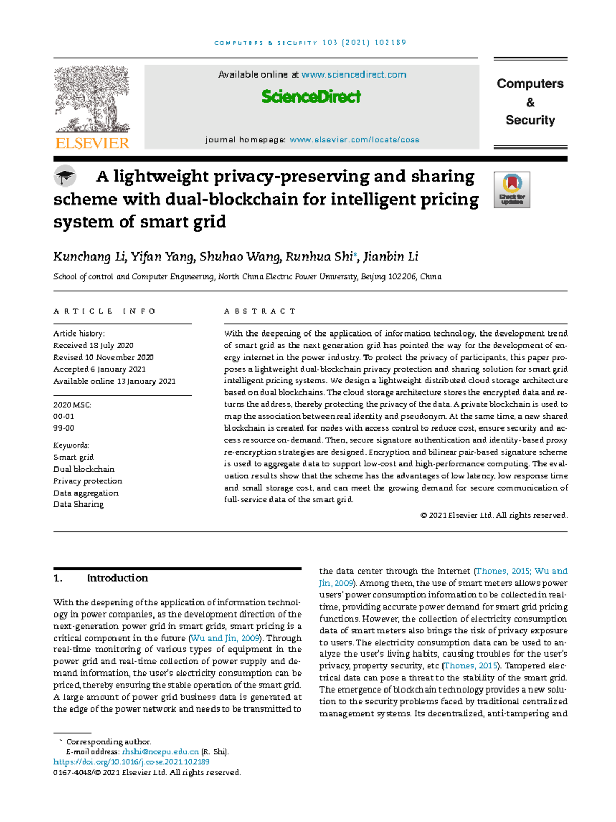 Algo 3 Lightweight dual blockchain - Available online at sciencedirect ...