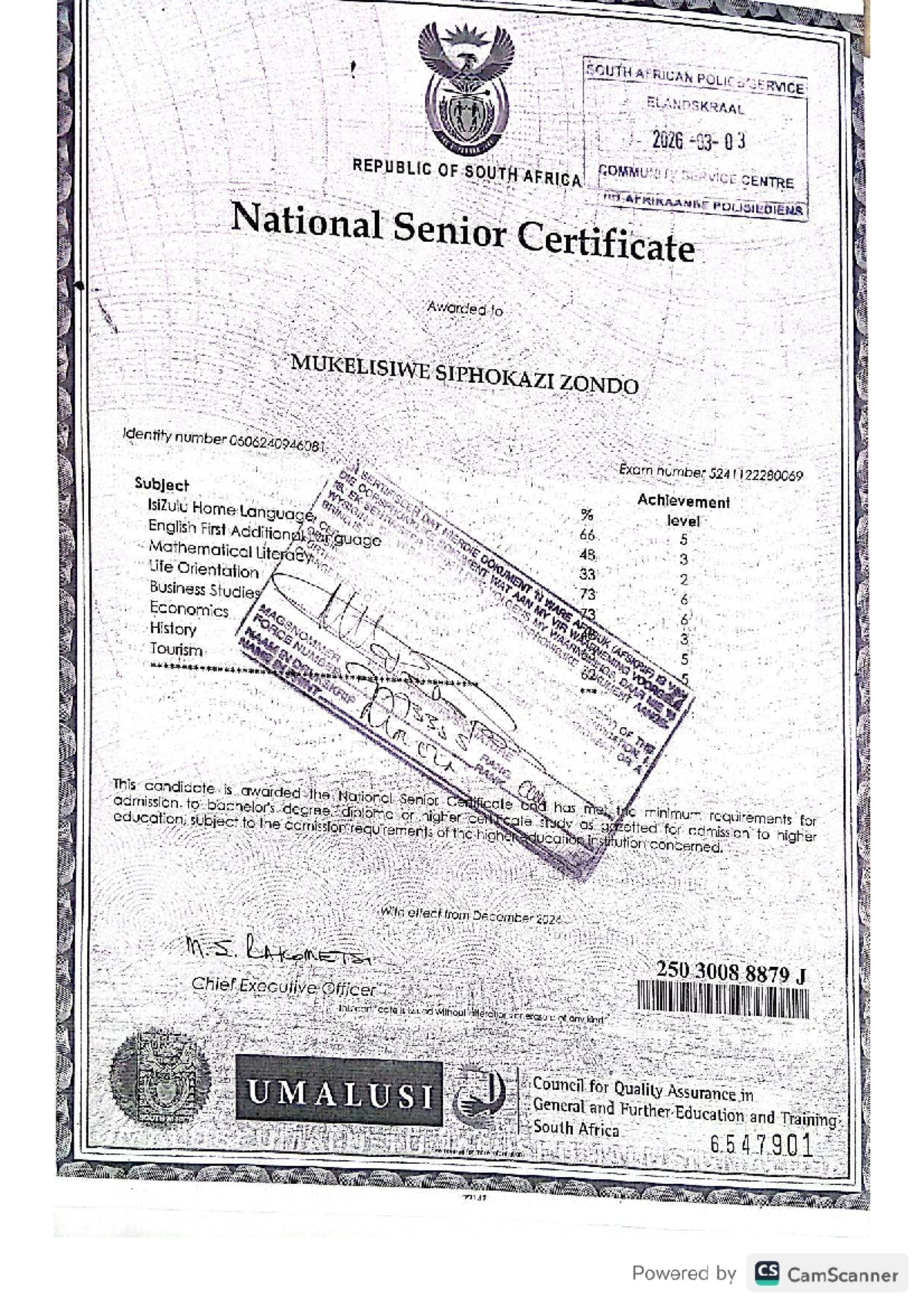 National Senior Certificate Exam SR IsiZulu Home Language 2026 - Studocu