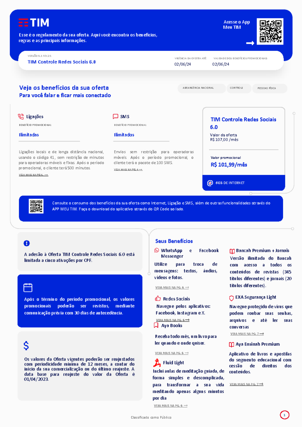 Regulamento Plano - Meu TIM Esse é o regulamento da sua oferta. Aqui ...