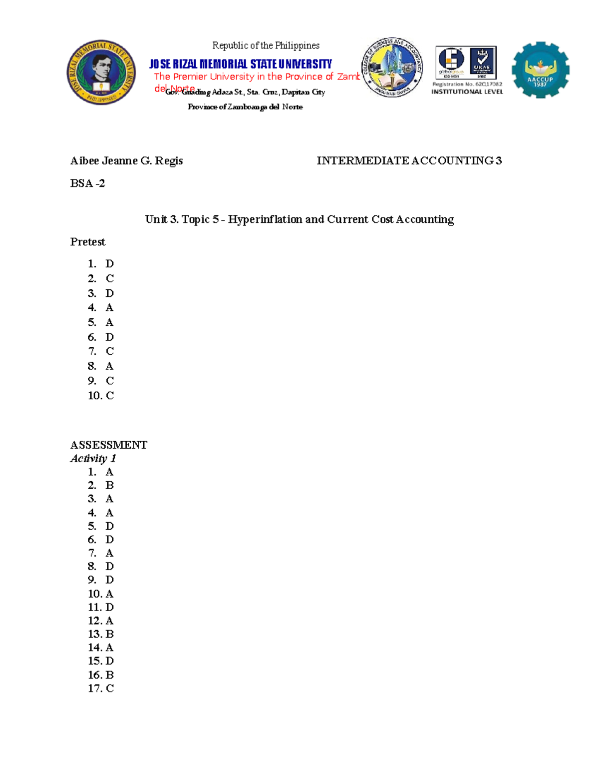 INTERMEDIATE ACCOUNTING 3: Unit 3 - Hyperinflation & Cost Accounting ...