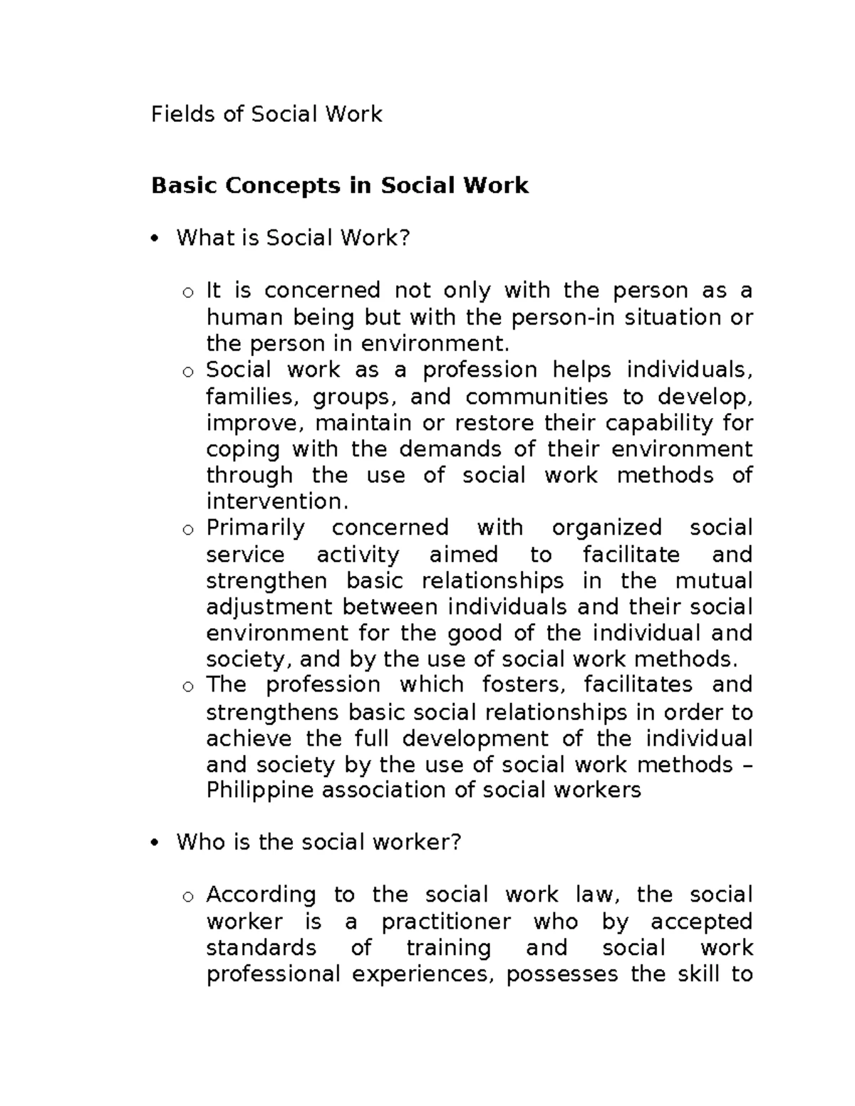 Activity Proposal for Community Education Training (BSSW) - Studocu
