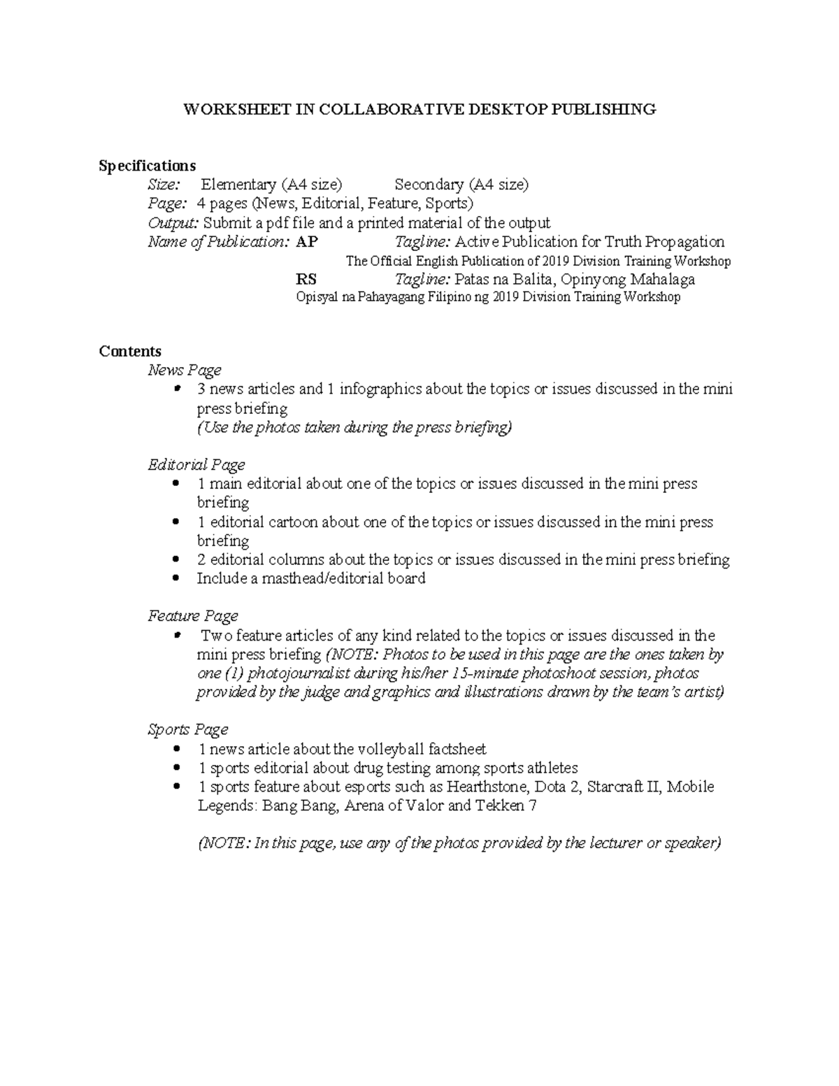 470873558 Worksheet IN Collaborative Desktop Publishing - WORKSHEET IN ...
