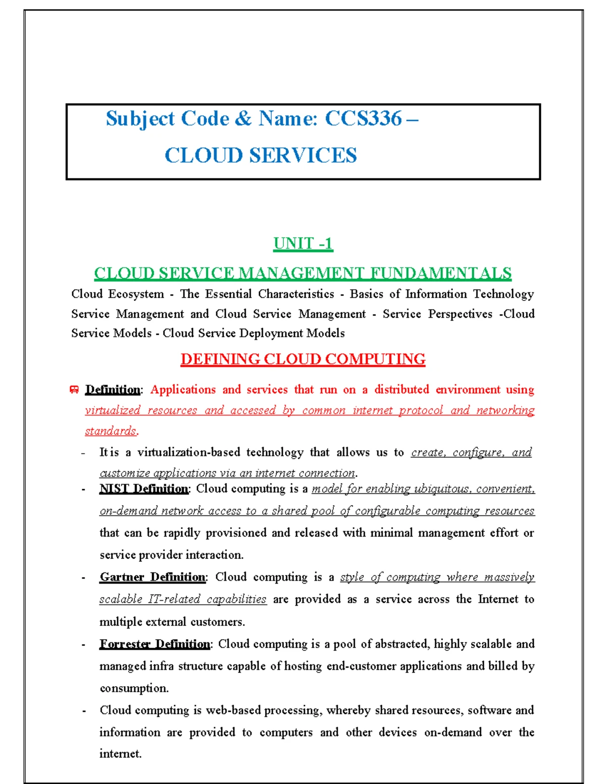 CCS335 Cloud Computing Final Exam Answer Key & Evaluation Scheme - Studocu