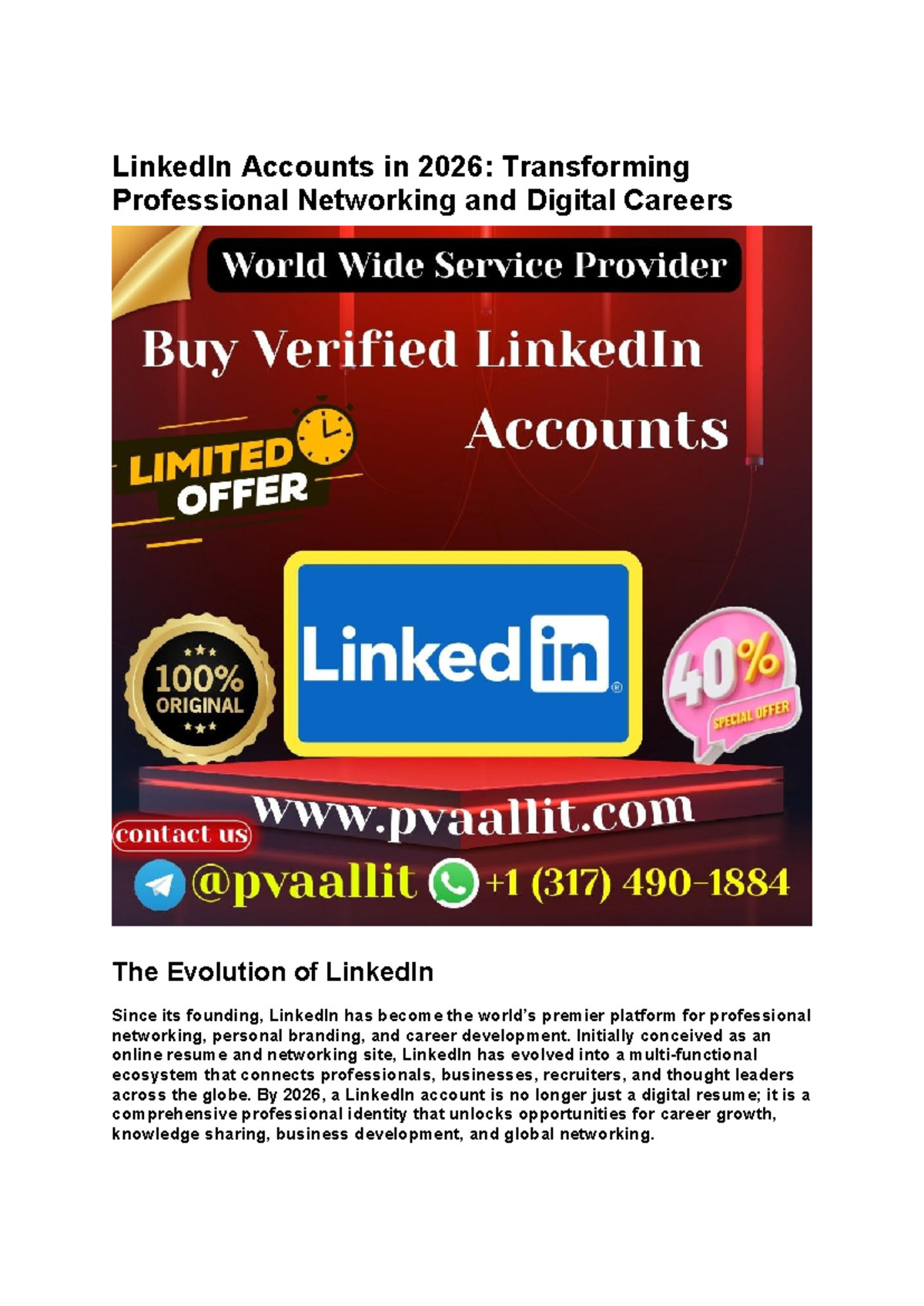 LinkedIn Accounts in 2026: The Future of Professional Networking - Studocu