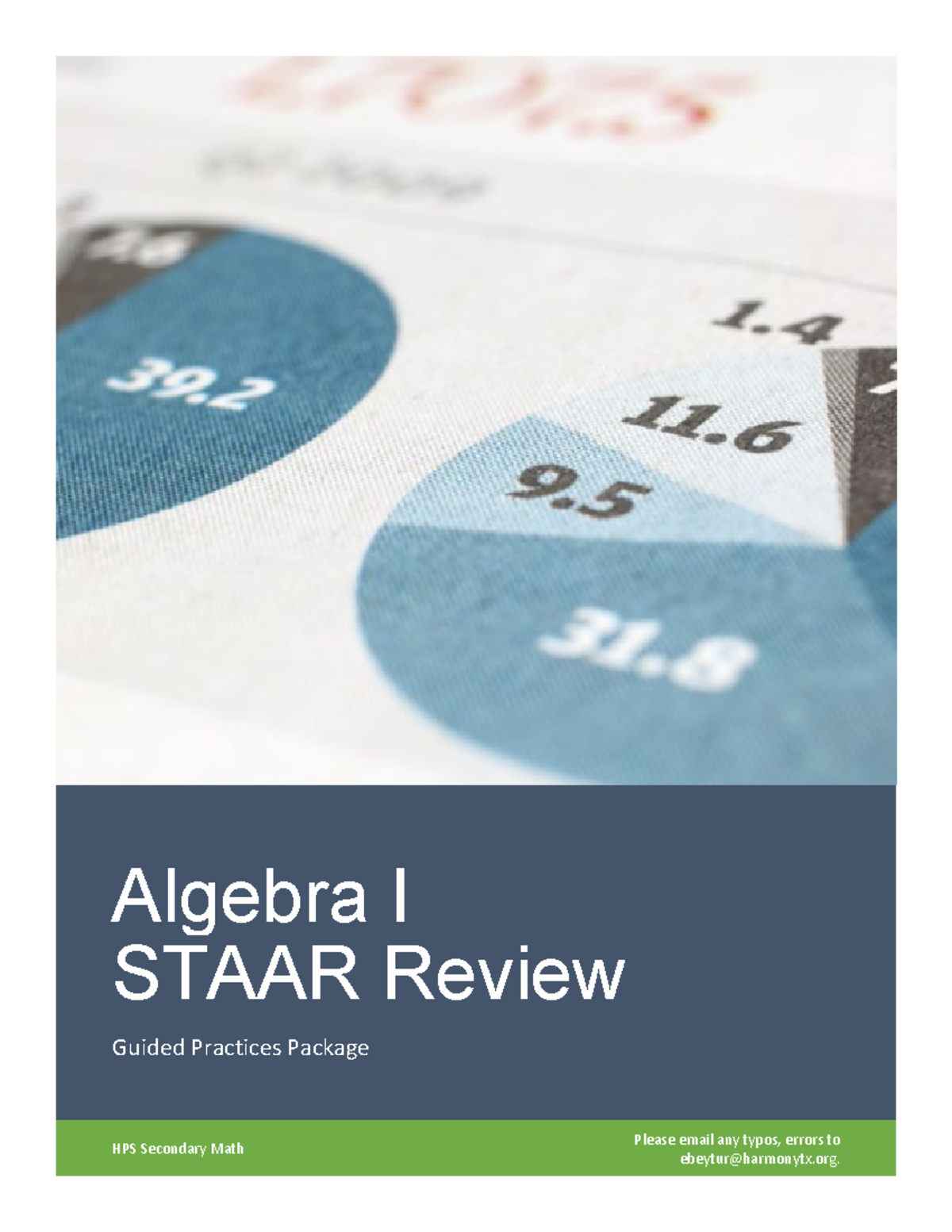 Algebra I STAAR Final Review - Cheat Sheets and Guided Practices - 112 ...